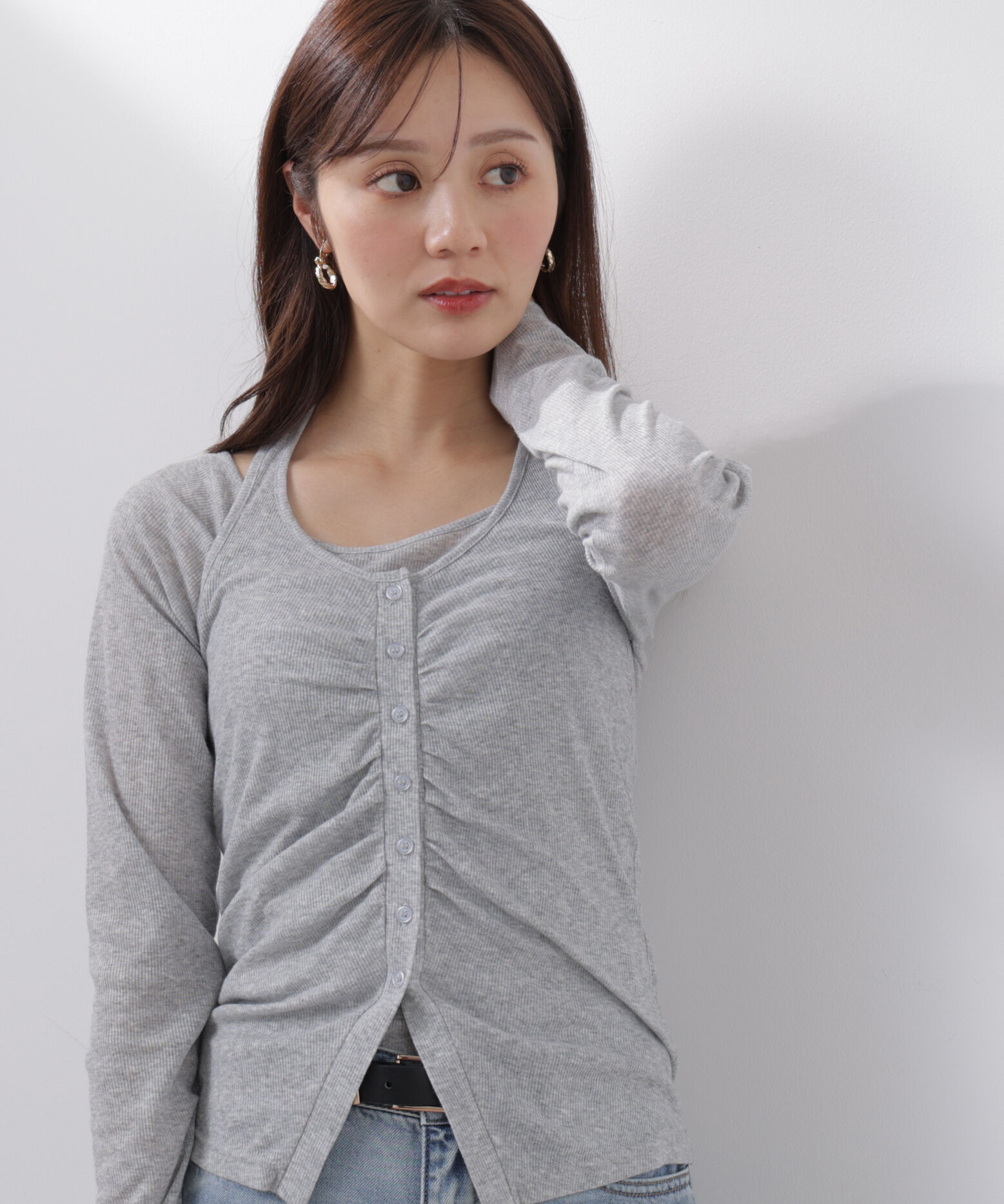 PROPORTION BODY DRESSING「〈a/mie〉ホルターネックカット SETUP　26SS」|Tシャツ・カットソー|