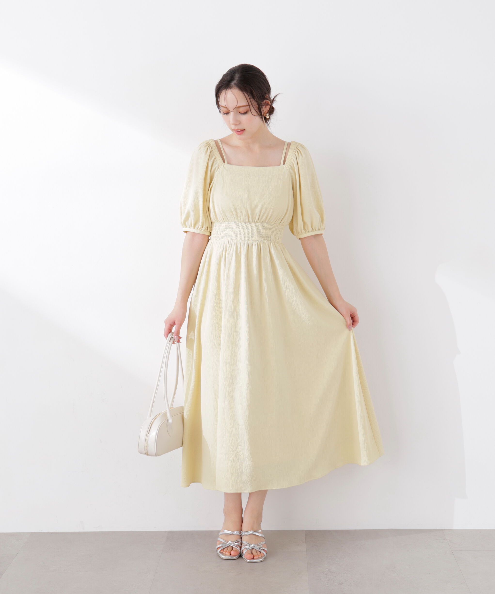 PROPORTION BODY DRESSING「2wayパフスリーブワンピース 26SS」|ワンピース|