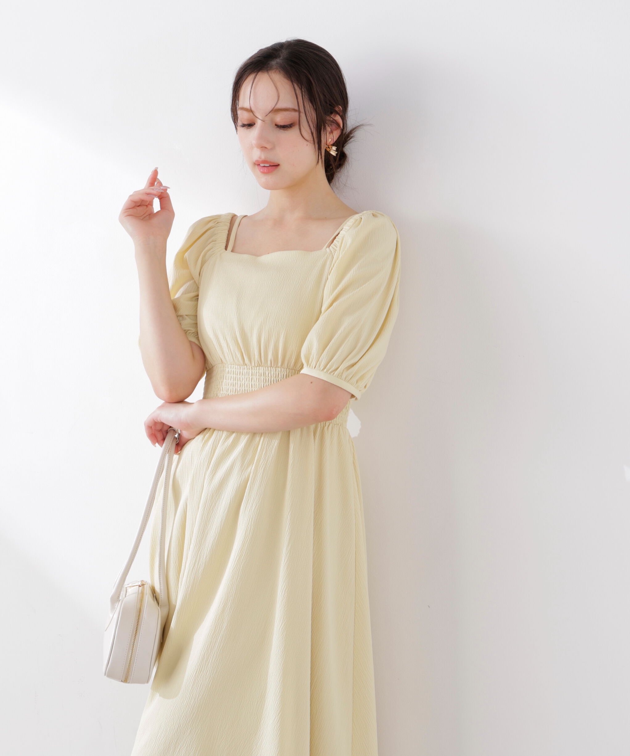 PROPORTION BODY DRESSING「2wayパフスリーブワンピース 26SS」|ワンピース|