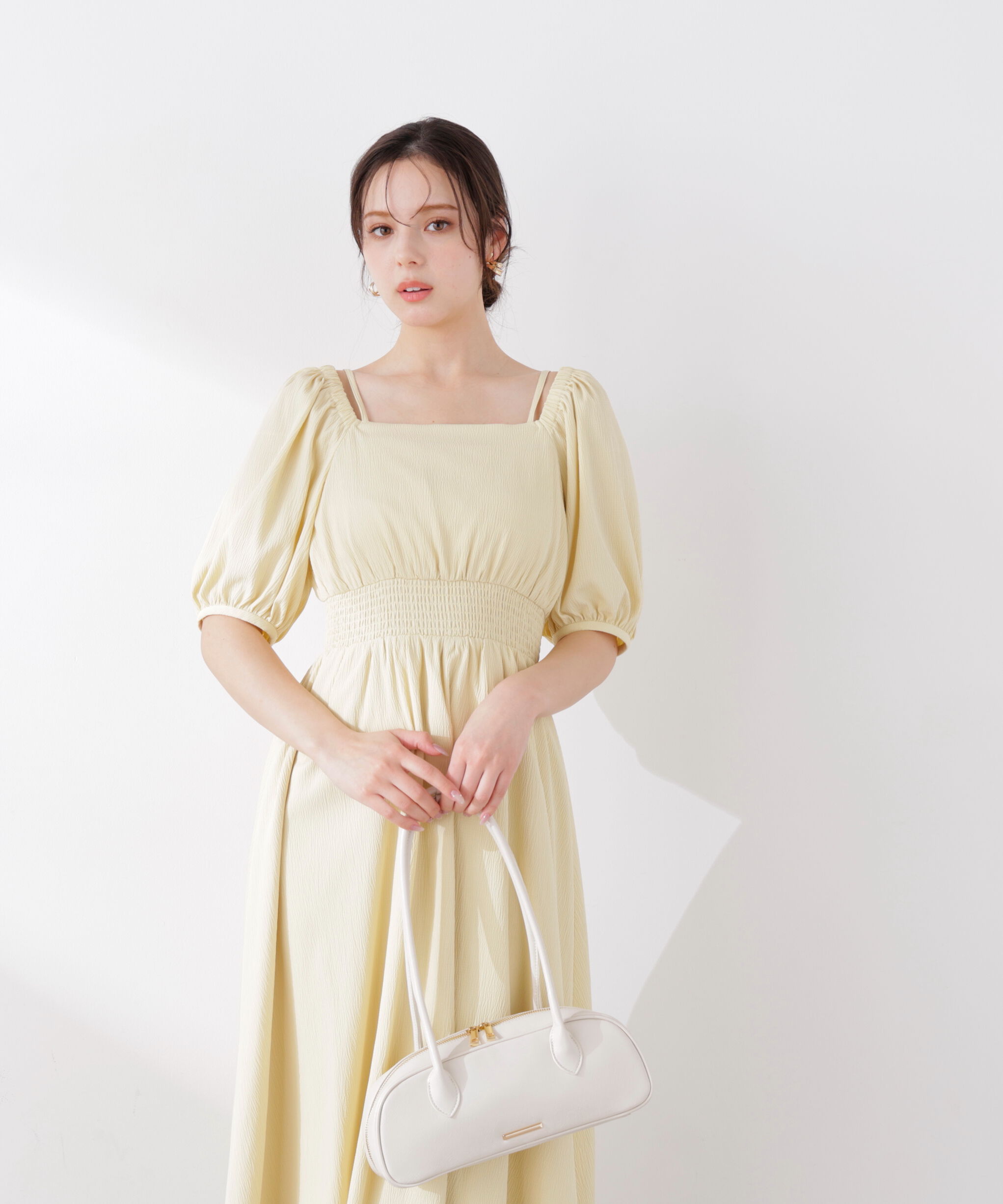 PROPORTION BODY DRESSING「2wayパフスリーブワンピース 26SS」|ワンピース|