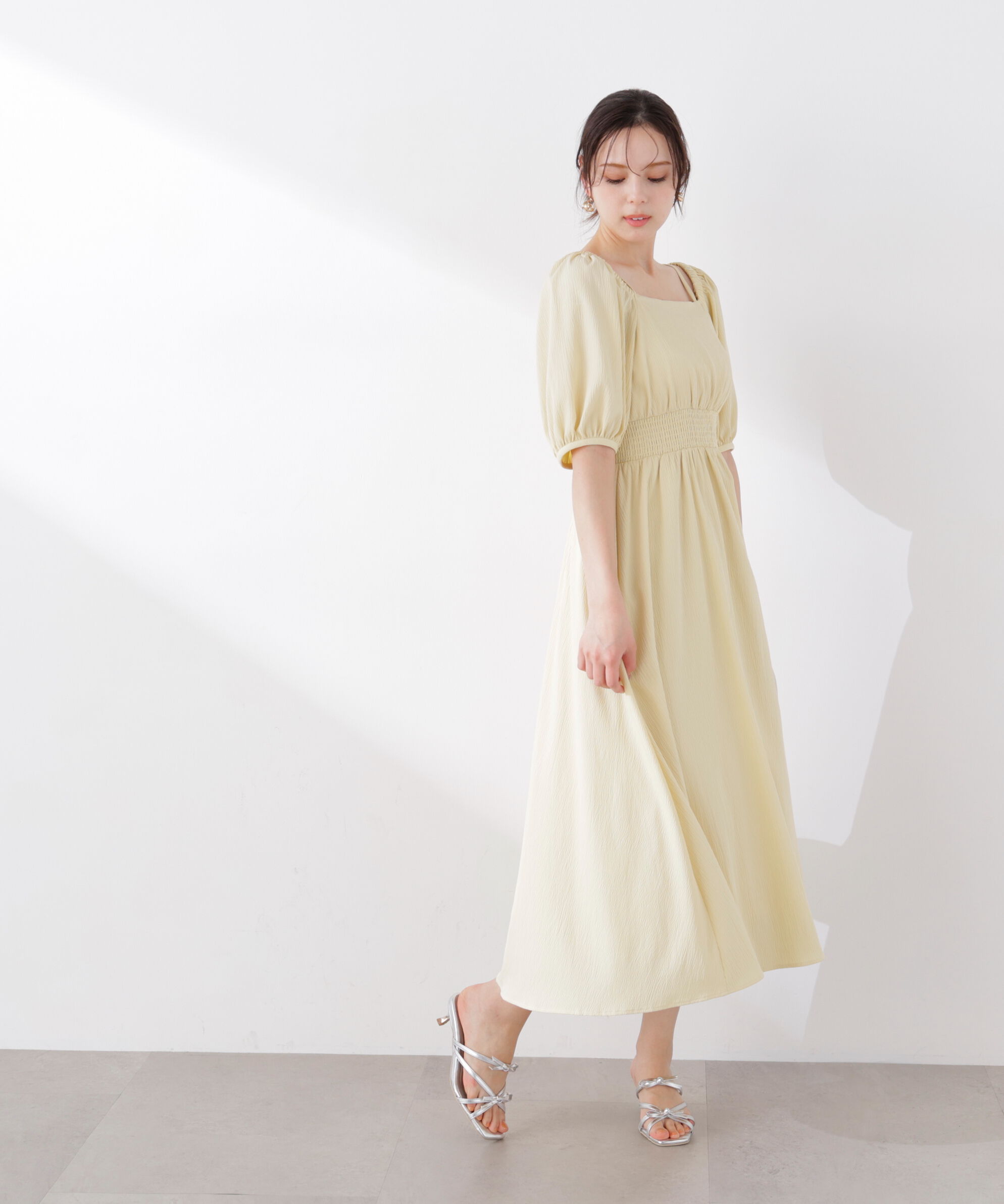 PROPORTION BODY DRESSING「2wayパフスリーブワンピース 26SS」|ワンピース|