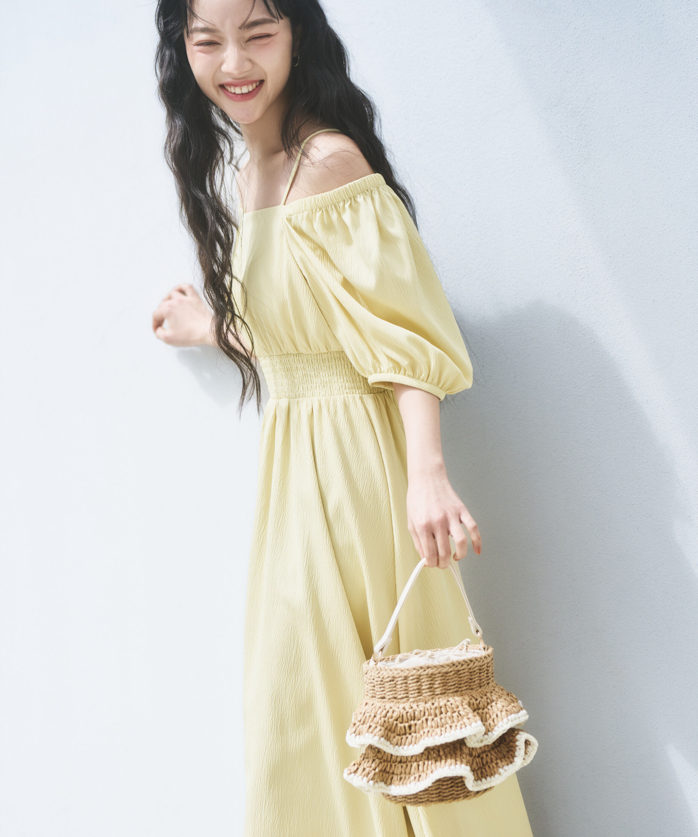 PROPORTION BODY DRESSING「2wayパフスリーブワンピース 26SS」|ワンピース|