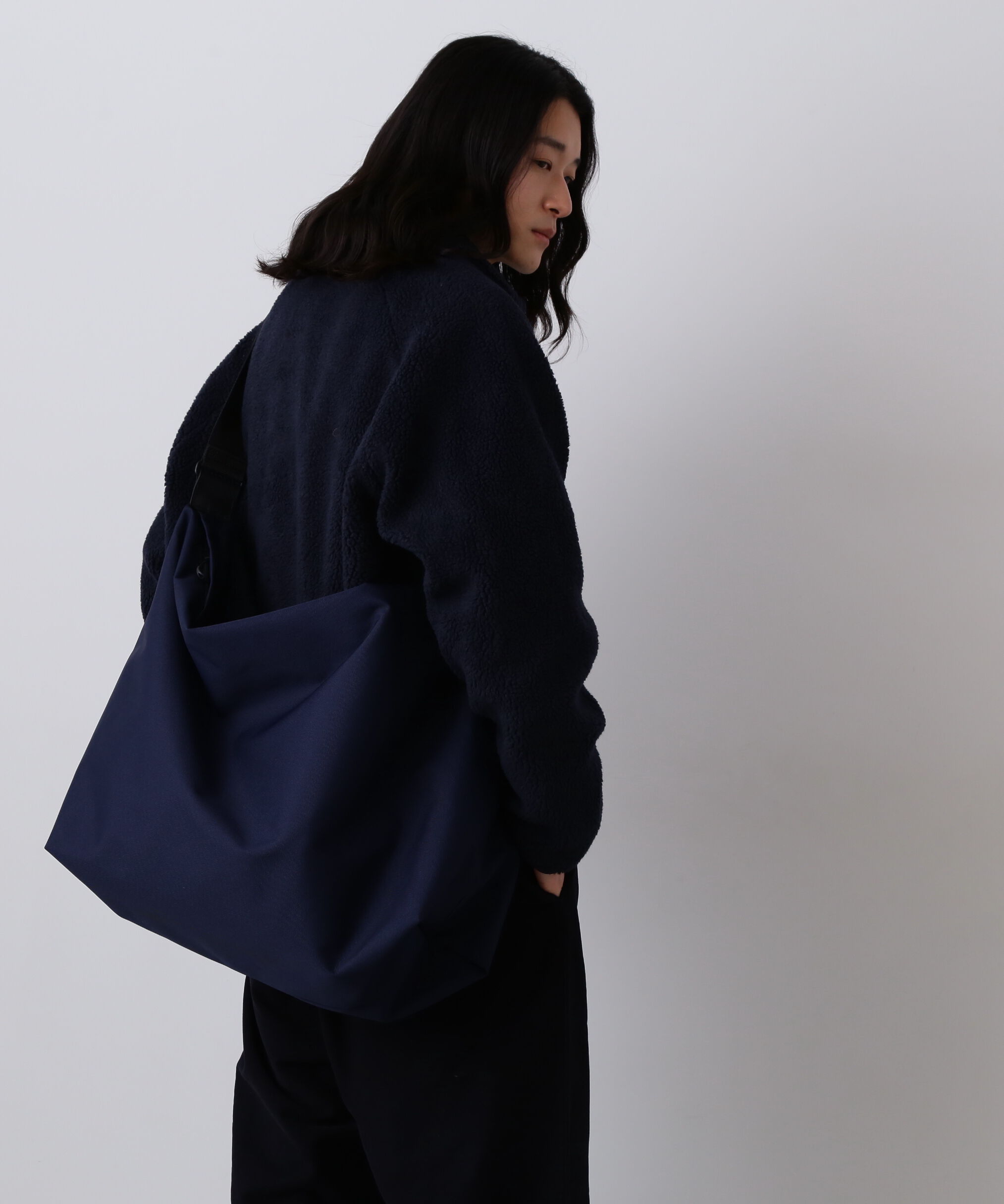 YLEVE 「Ｙ / CORDURA ECOMADE CANVAS SHOULDER BAG L」|その他|ネイビー