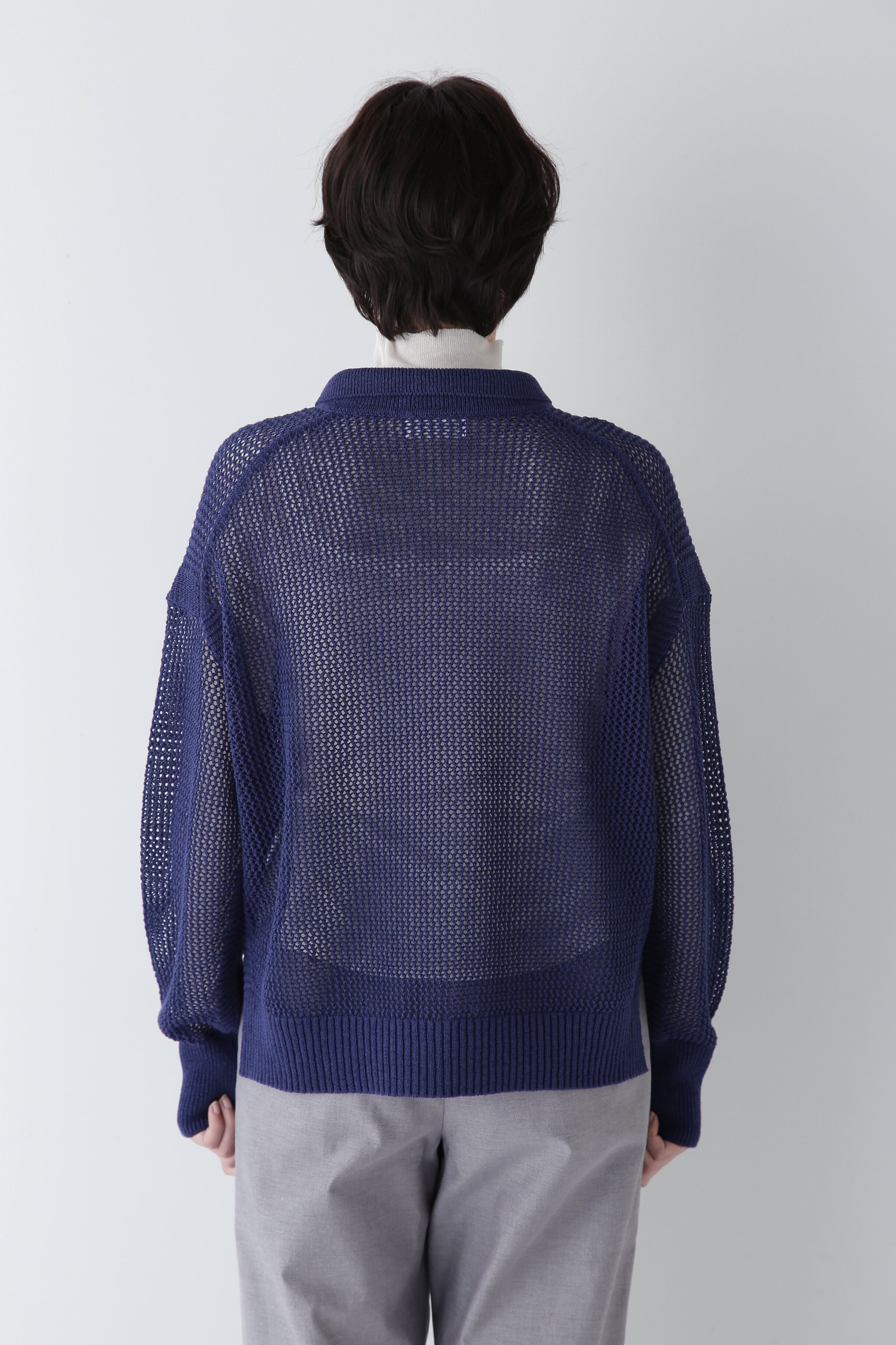  「◆【ウォッシャブル】テープヤーンメッシュスキッパープルオーバー」|ニット・セーター|