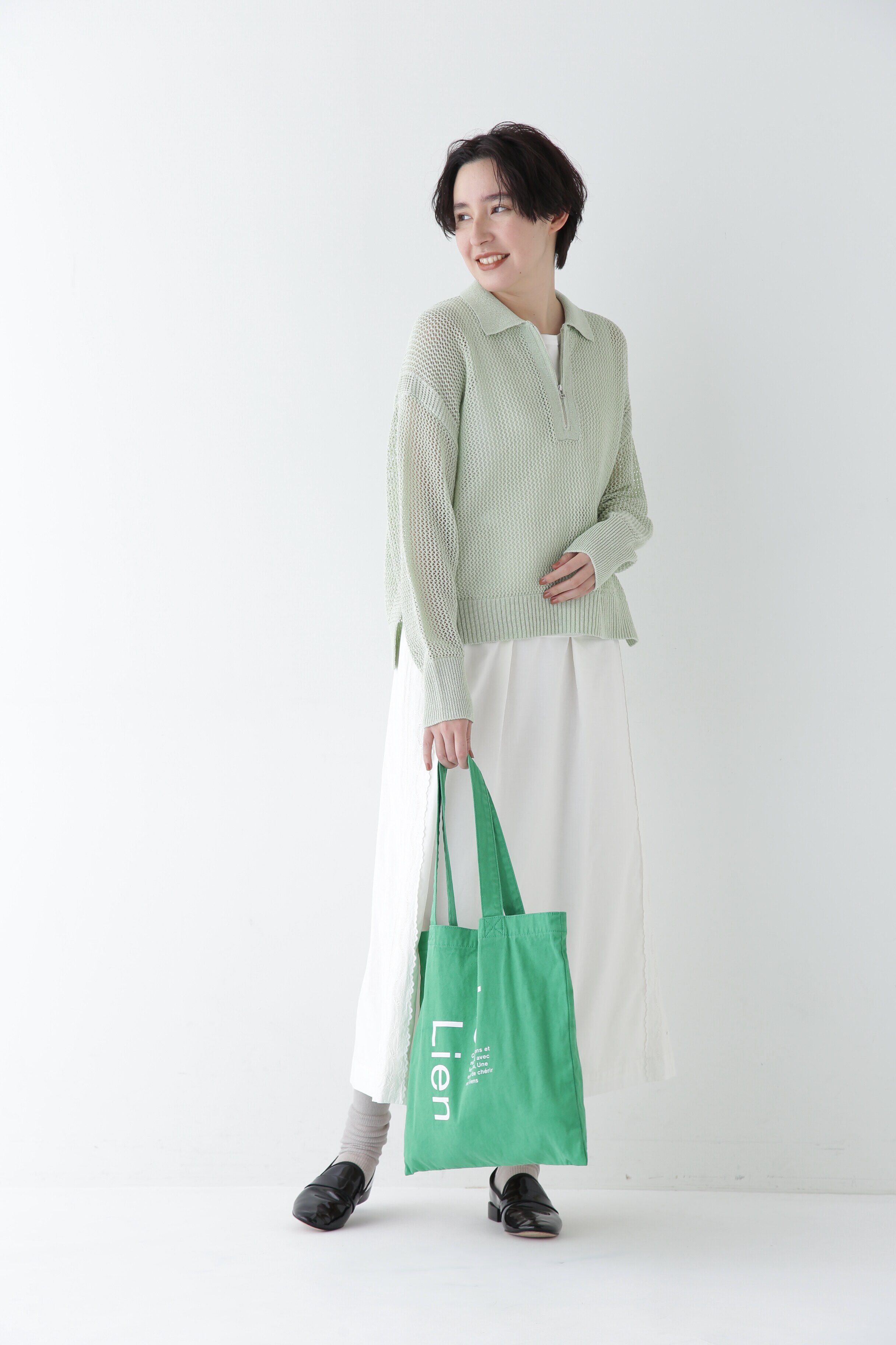  「◆【ウォッシャブル】テープヤーンメッシュスキッパープルオーバー」|ニット・セーター|