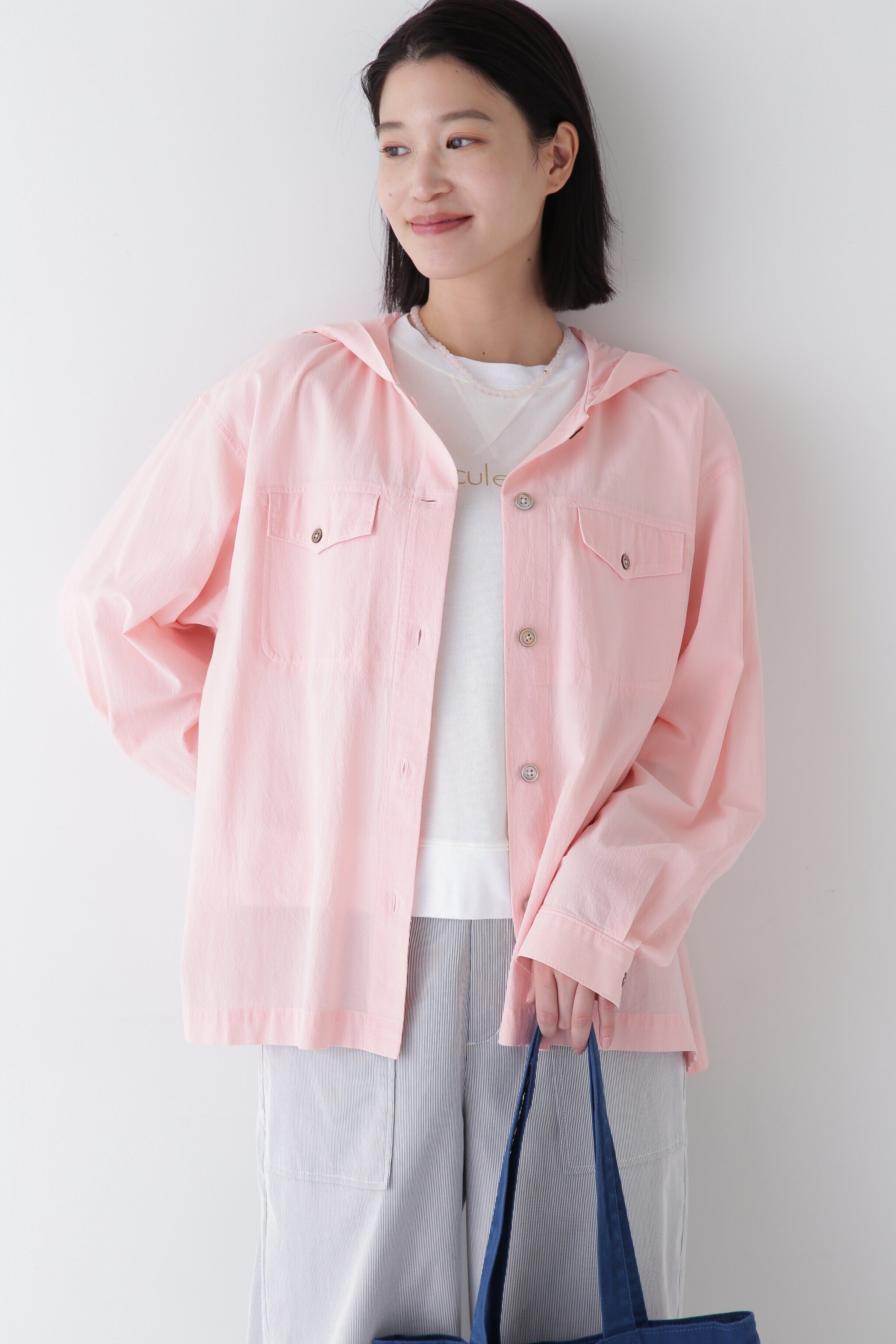  「◆製品染めフーディーブラウス」|シャツ・ブラウス|