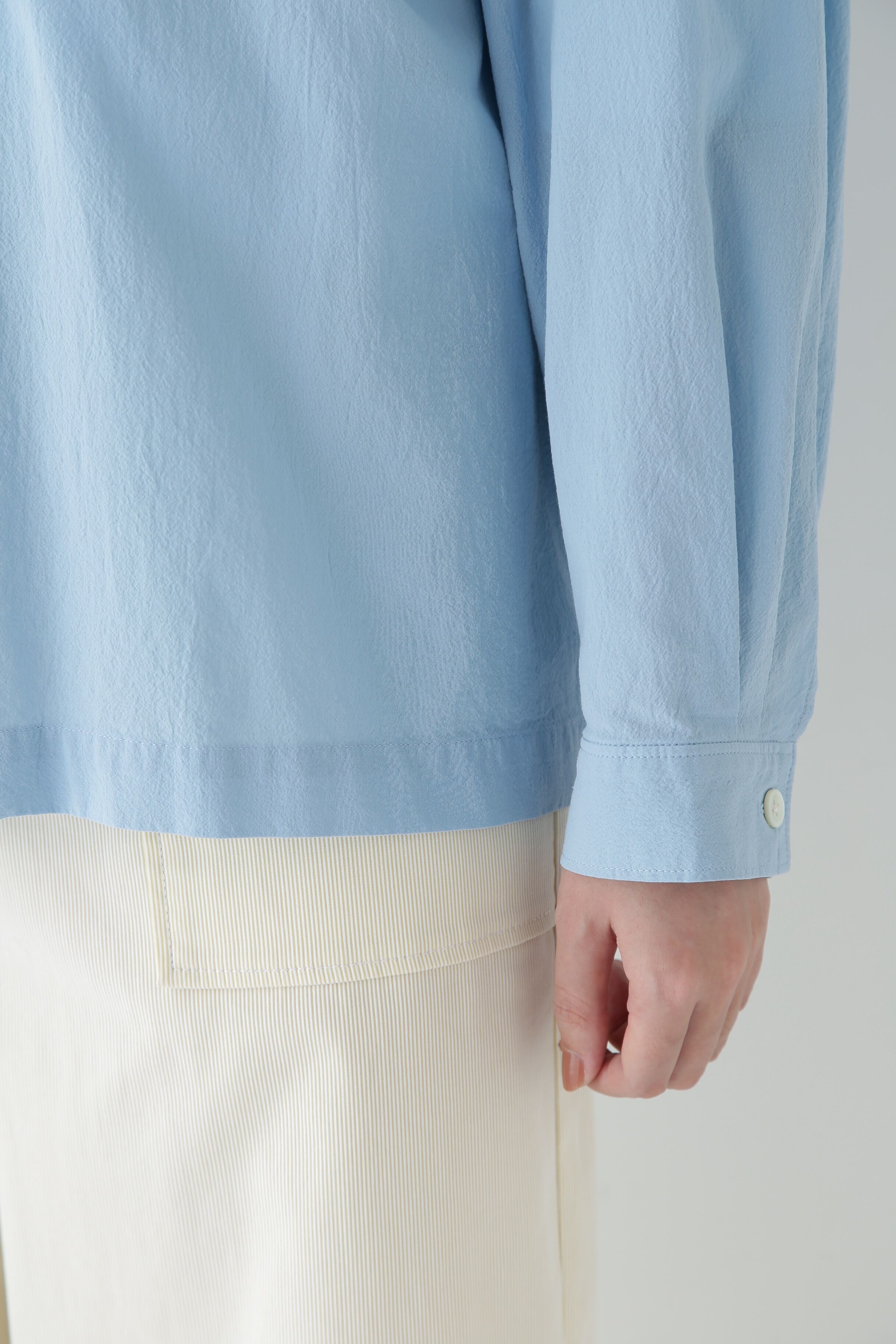  「◆製品染めフーディーブラウス」|シャツ・ブラウス|