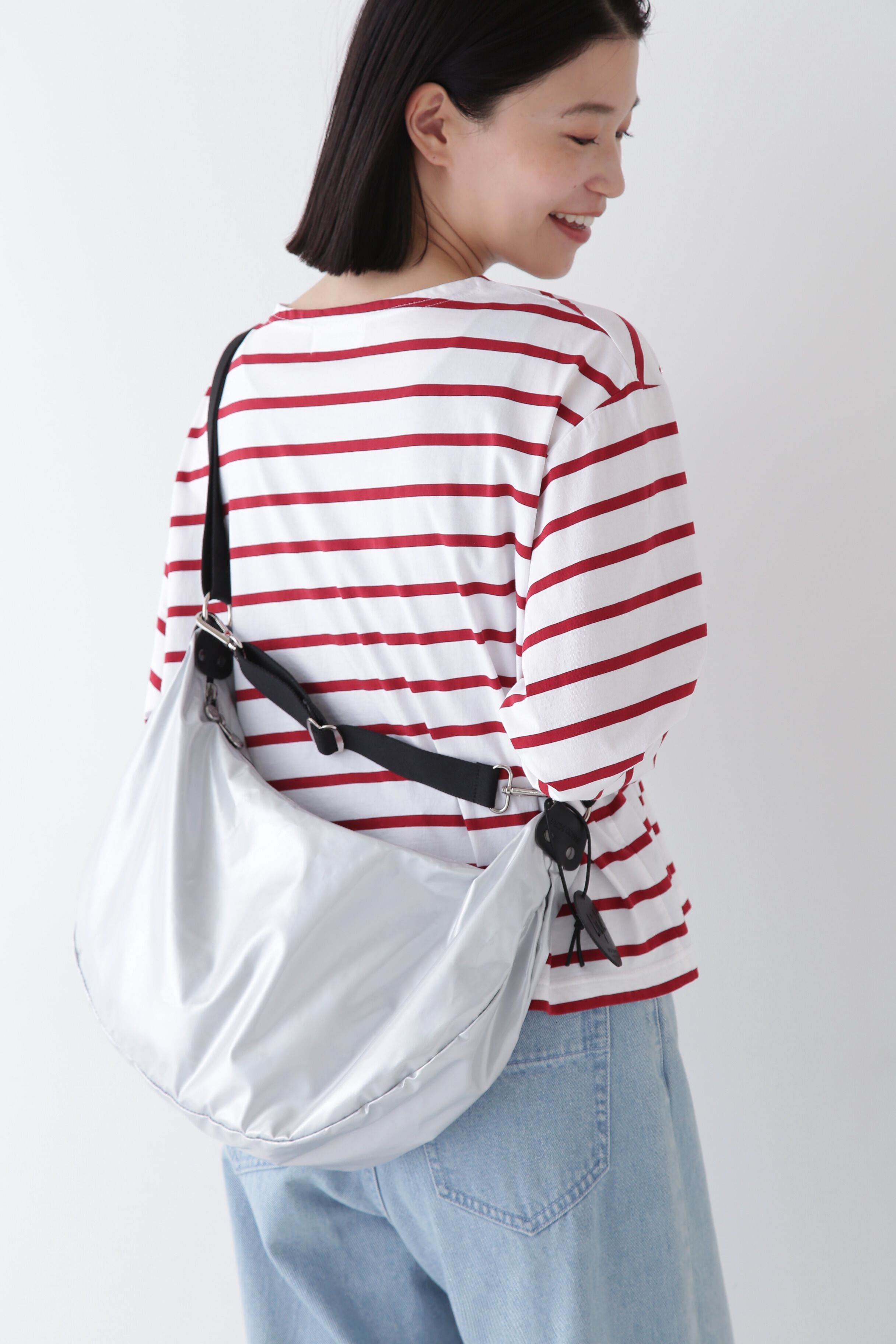  「◆ハーフムーンバッグ」|その他|シルバー