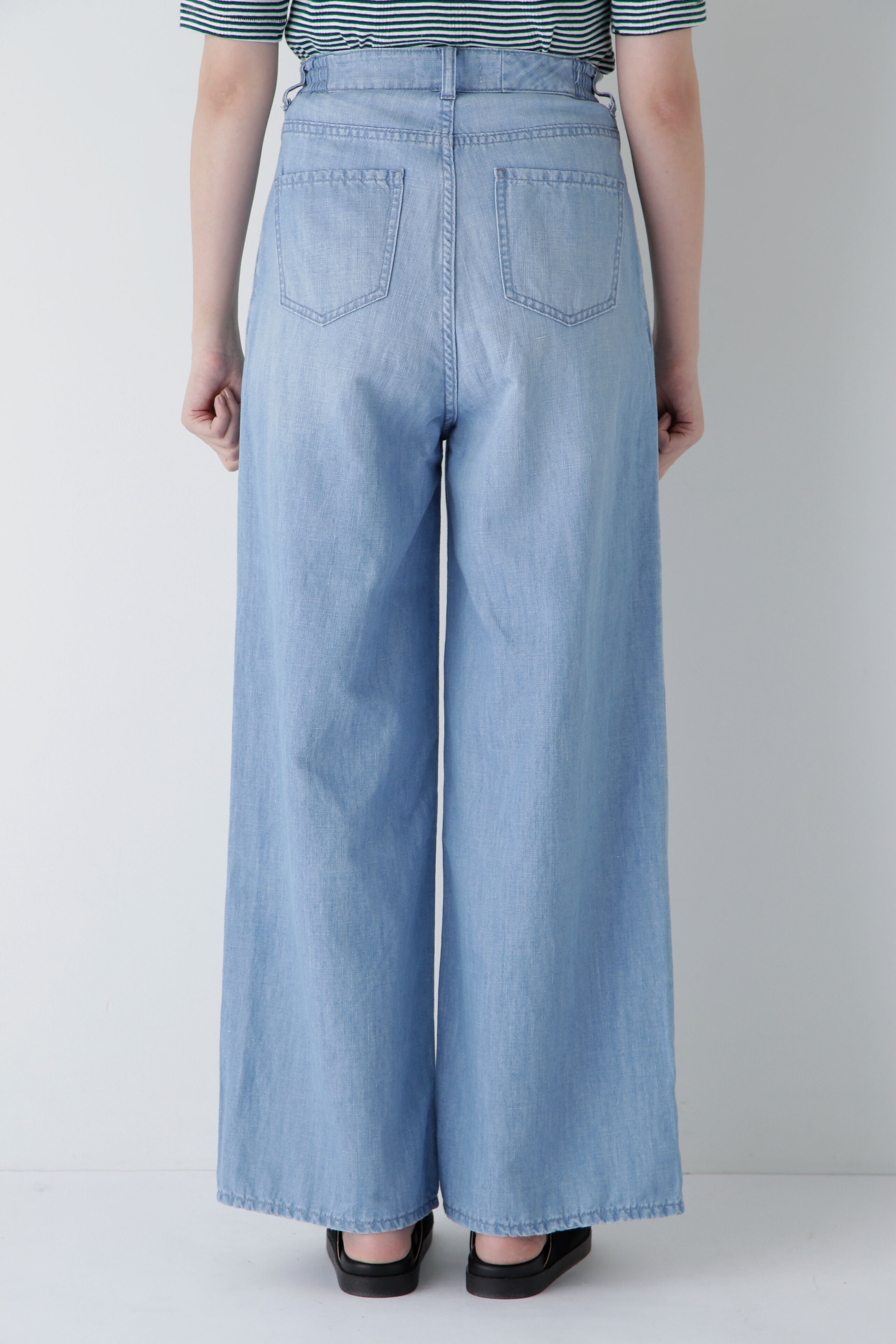  「◆タックワイドデニムパンツ」|その他|