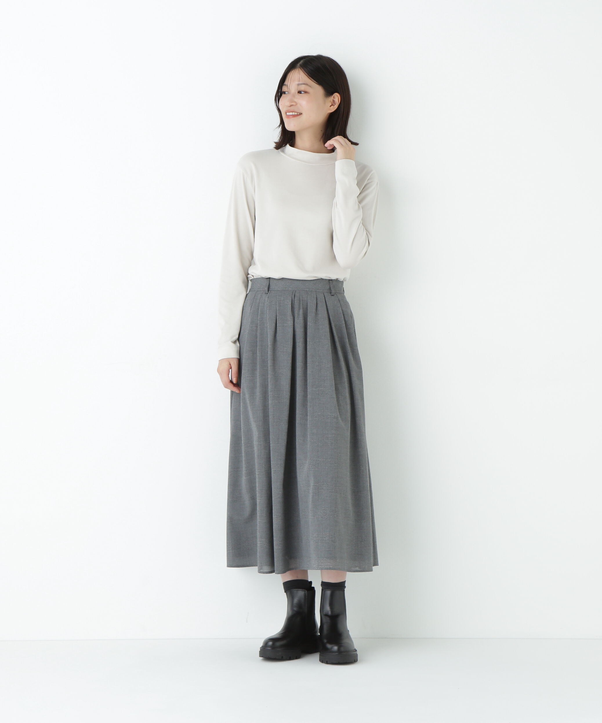  「≪ウォーム素材≫コットンウォームカットソー」|Tシャツ・カットソー|