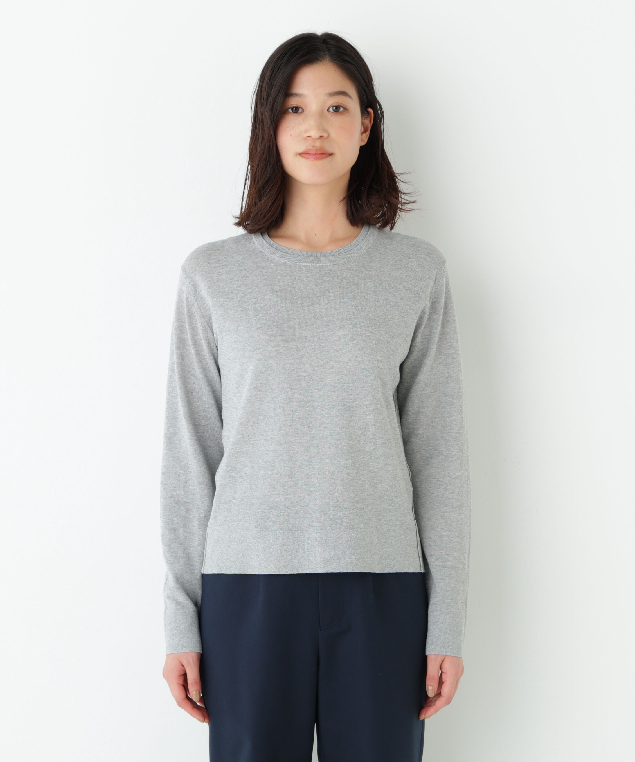  「◆《ウォッシャブル》ネックダブルプルオーバーニット」|ニット・セーター|