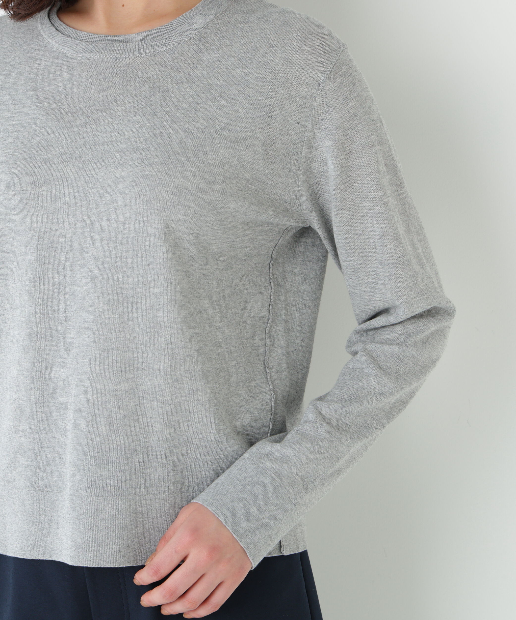  「◆《ウォッシャブル》ネックダブルプルオーバーニット」|ニット・セーター|