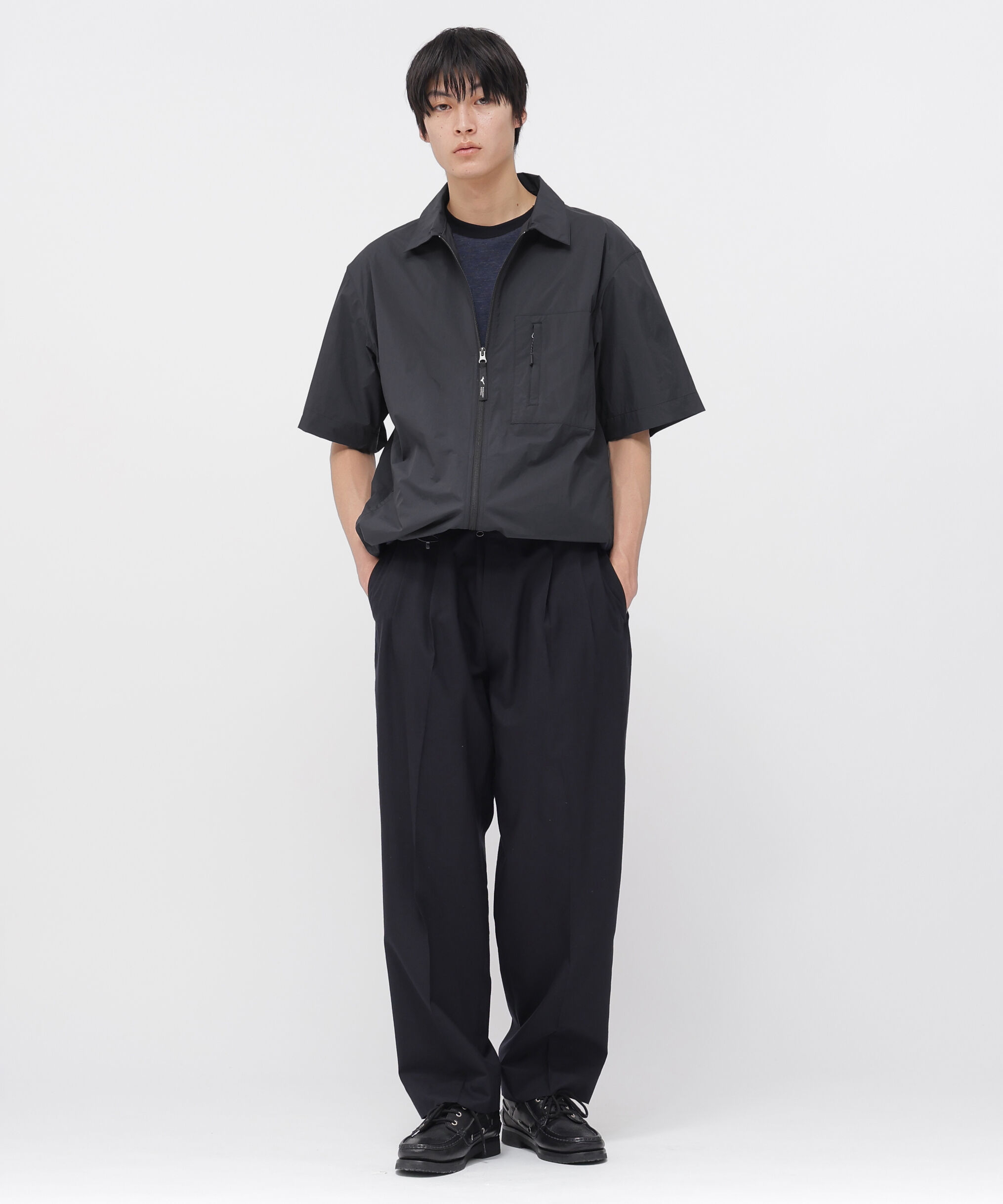MARGARET HOWELL「SUMMER WOOL TROUSERS」|その他|BLACK