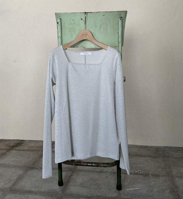 Doux archives「ラメスクエアネックロンＴｅｅ」|Tシャツ・カットソー|