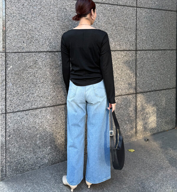 Doux archives「ラメスクエアネックロンＴｅｅ」|Tシャツ・カットソー|