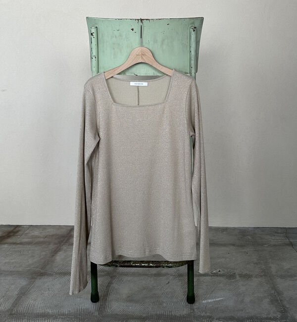 Doux archives「ラメスクエアネックロンＴｅｅ」|Tシャツ・カットソー|