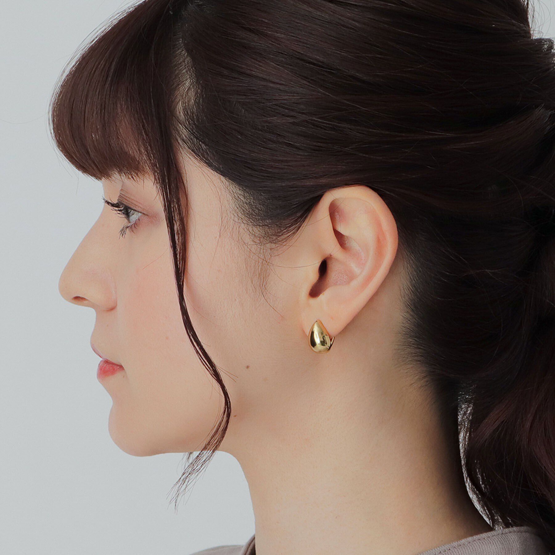 COCOSHNIK ONKITSCH「シルバー ペアシェイプ　イヤリング GP」|イヤリング|