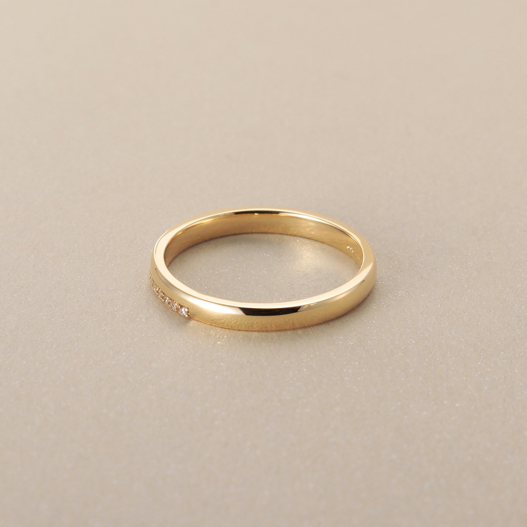 COCOSHNIK「K10ダイヤモンド セパレート リング」|リング|