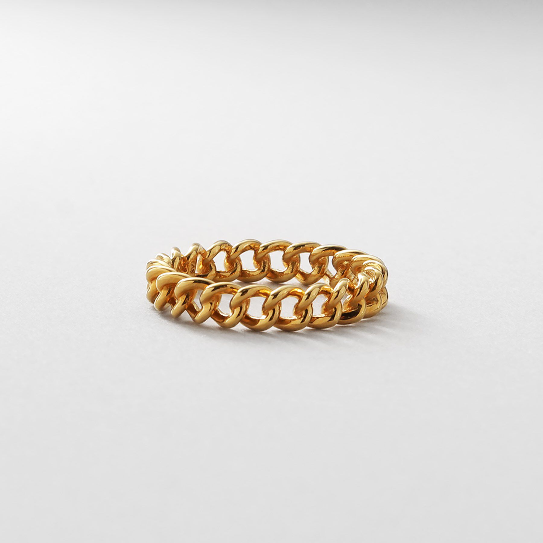 COCOSHNIK ONKITSCH「シルバー カーブチェーンモチーフピンキーリング GP」|リング|