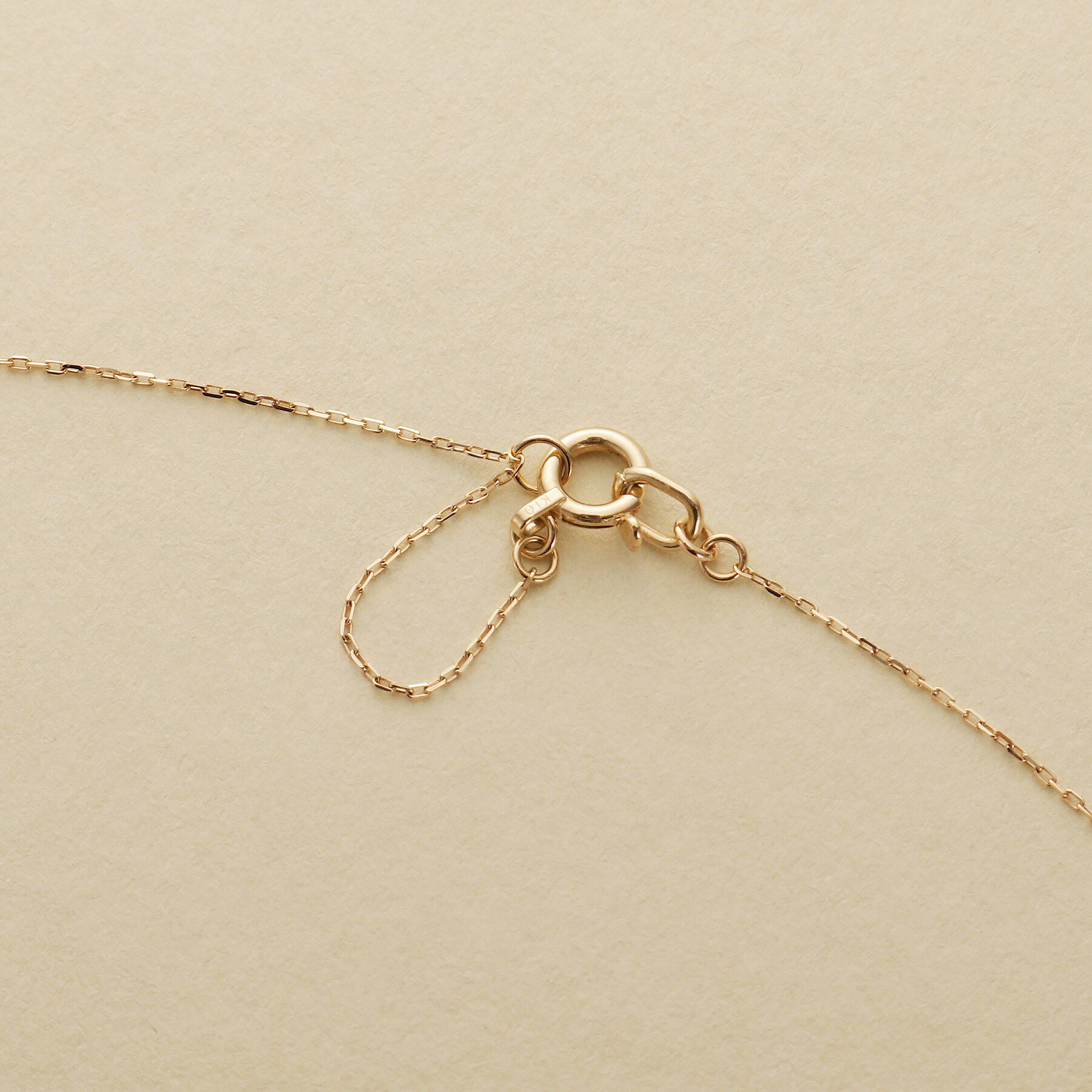 COCOSHNIK ONKITSCH「K10フォールドプレートネックレス」|ネックレス|