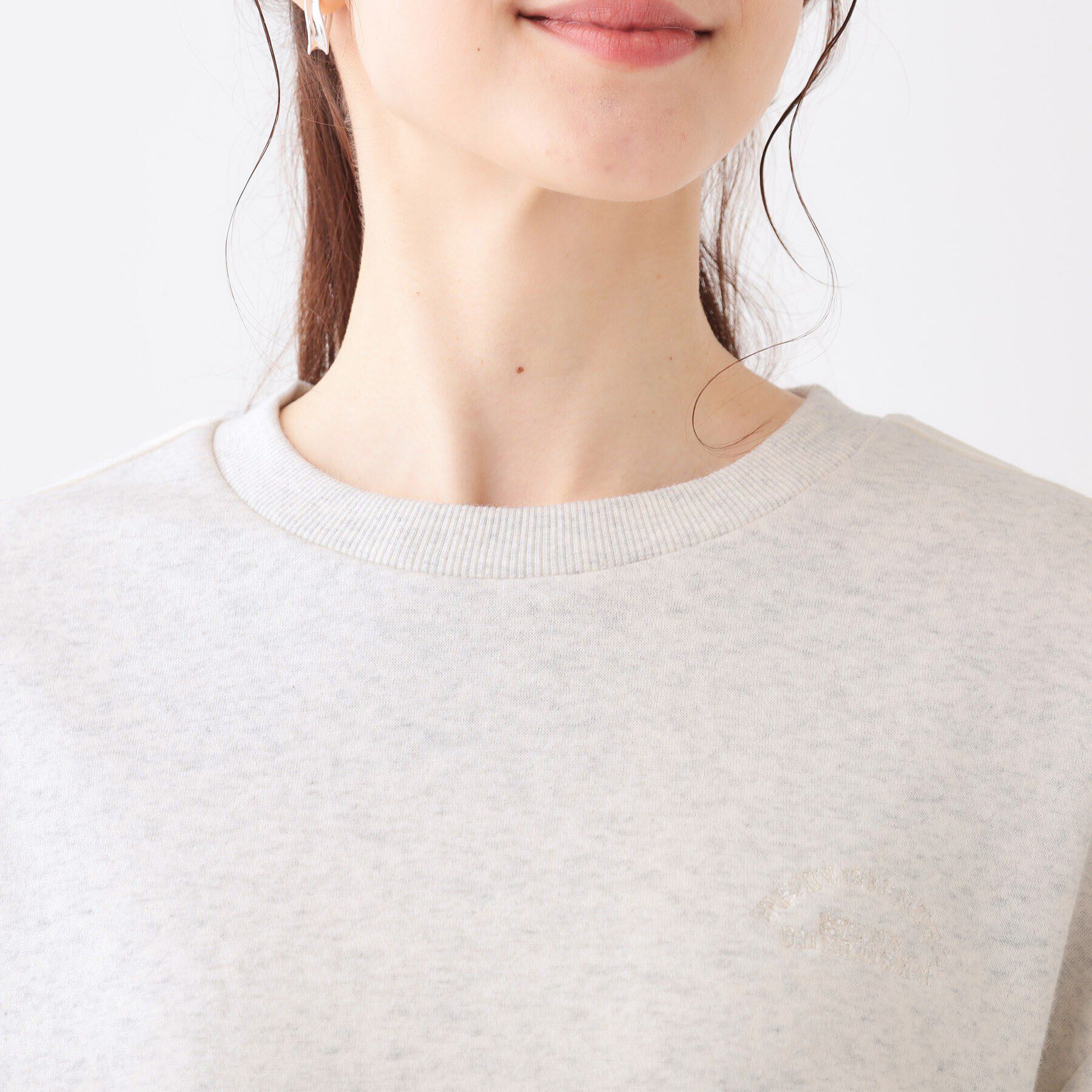 SHOO･LA･RUE「【洗える/S-LL】あったかライン入り裏起毛スウェット」|パーカー|