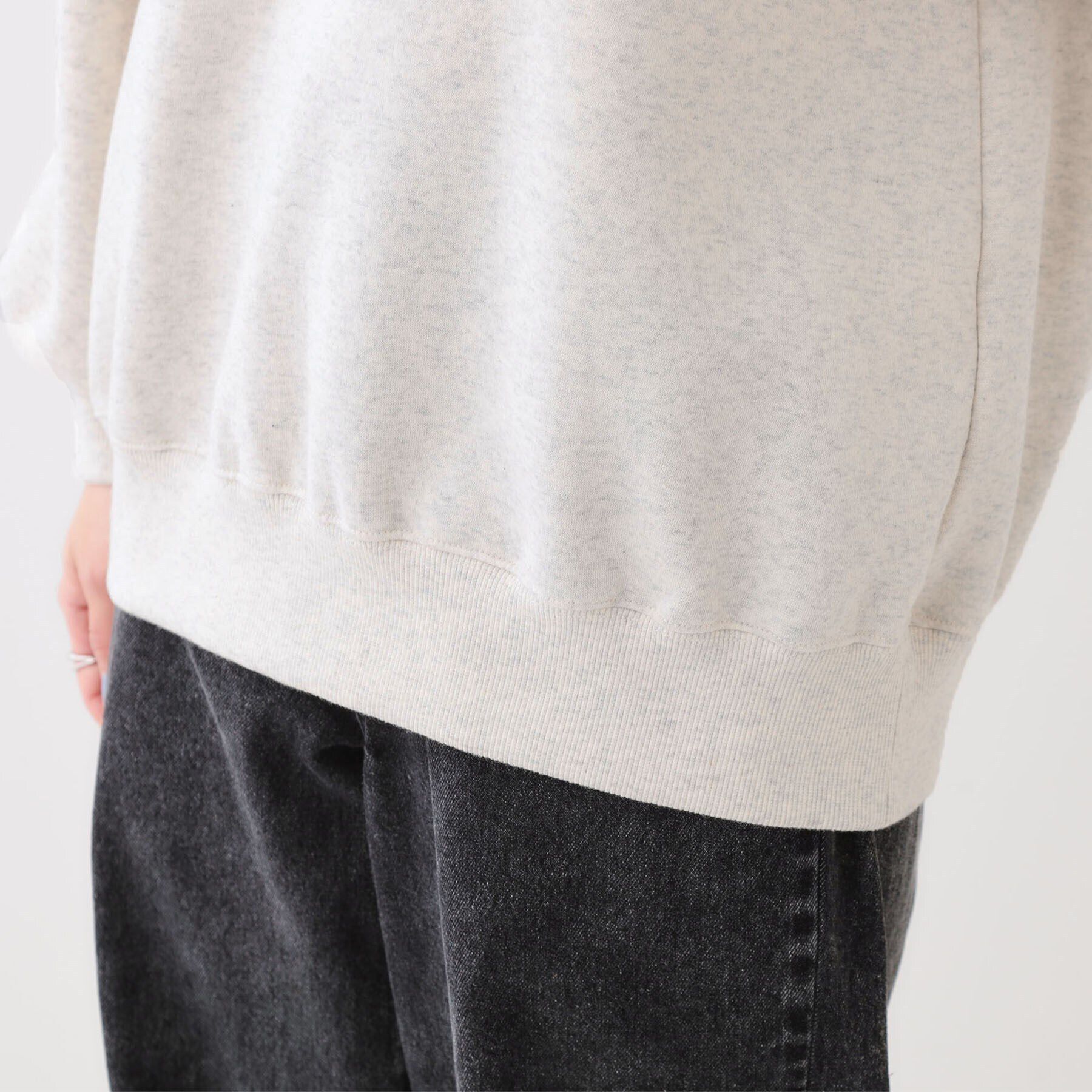 SHOO･LA･RUE「【洗える/S-LL】あったかライン入り裏起毛スウェット」|パーカー|