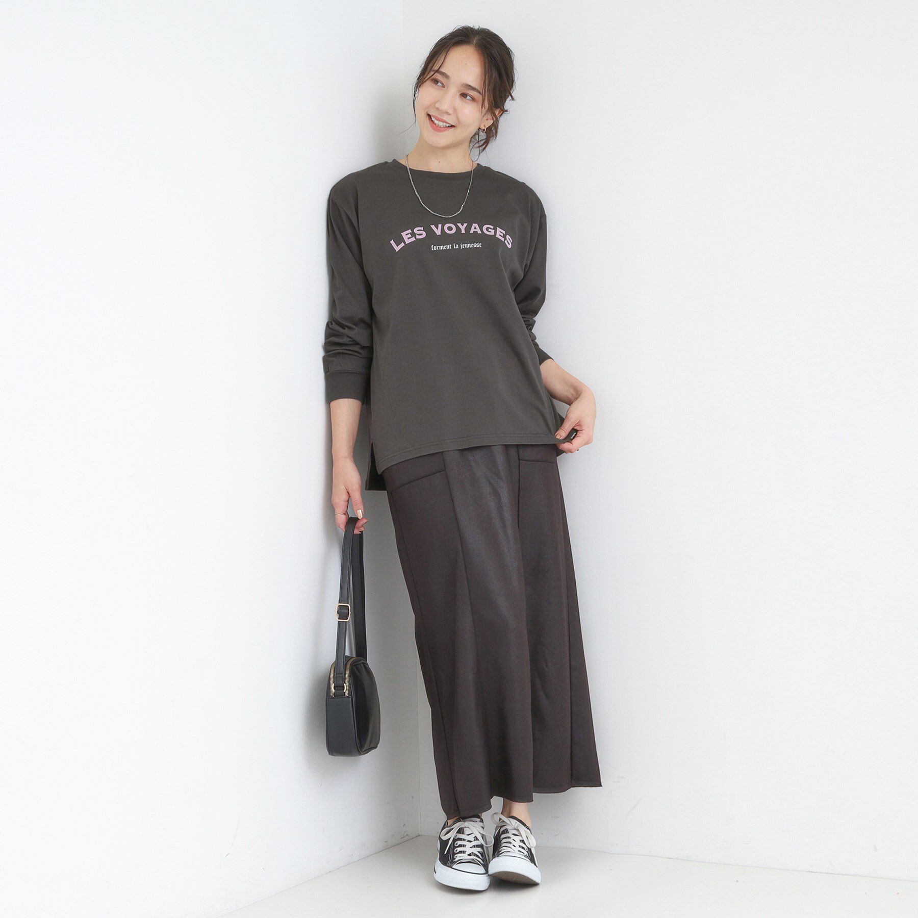SHOO･LA･RUE「グラフィックアソート ベーシックロンT」|Tシャツ・カットソー|
