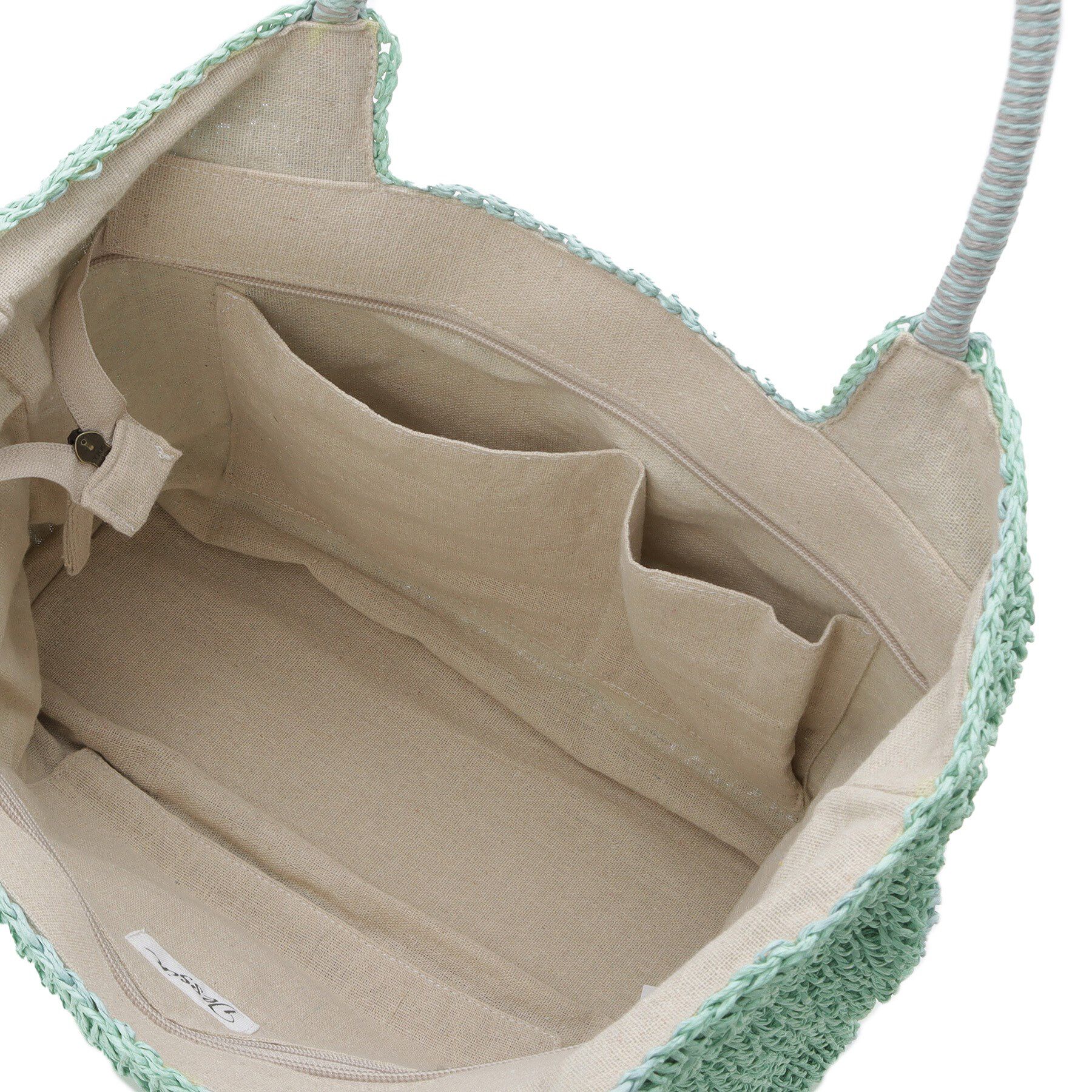 Dessin「【軽量・A4収納可】ポンポンチャームペーパーロゴトートバッグ」|トートバッグ|