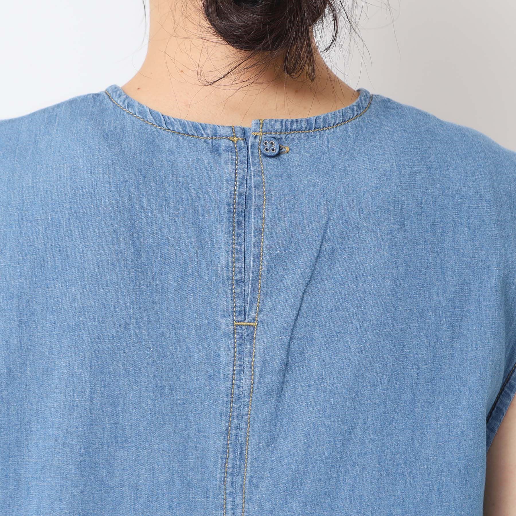 Dessin「【洗える】綿麻デニムワンピース」|ワンピース|