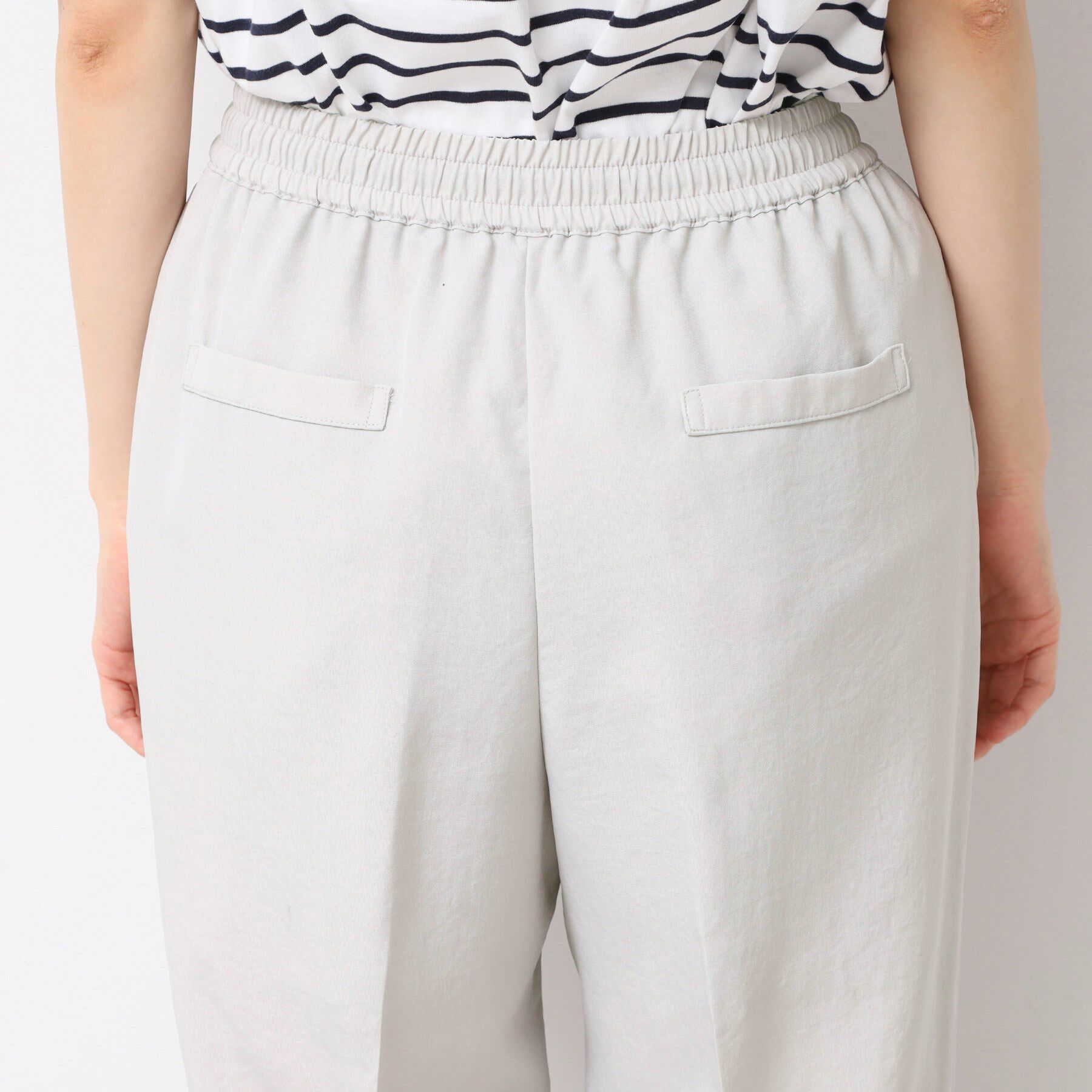 Dessin「【ウエストゴム・洗える】センターライン入りテーパードパンツ（XS～L）」|その他|