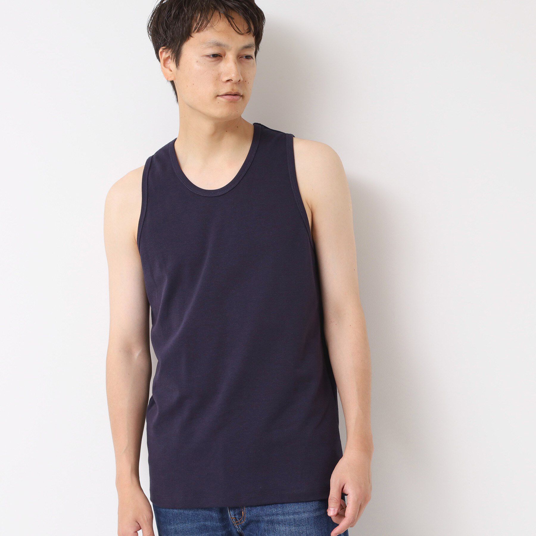 Dessin「フライスタンクトップ」|タンクトップ|ネイビー(094)