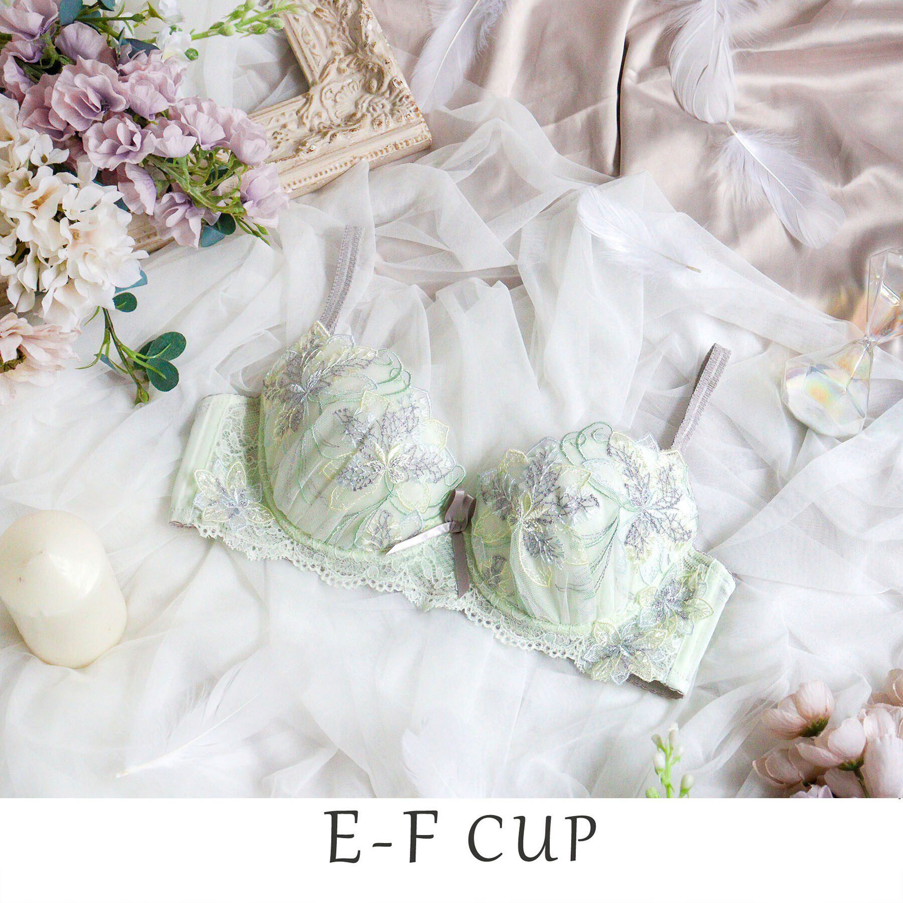 Risa Magli「ジェシカ ブラジャー（E-F）＜スウィートリッチ＞」|インナー|ミントグリーン(02