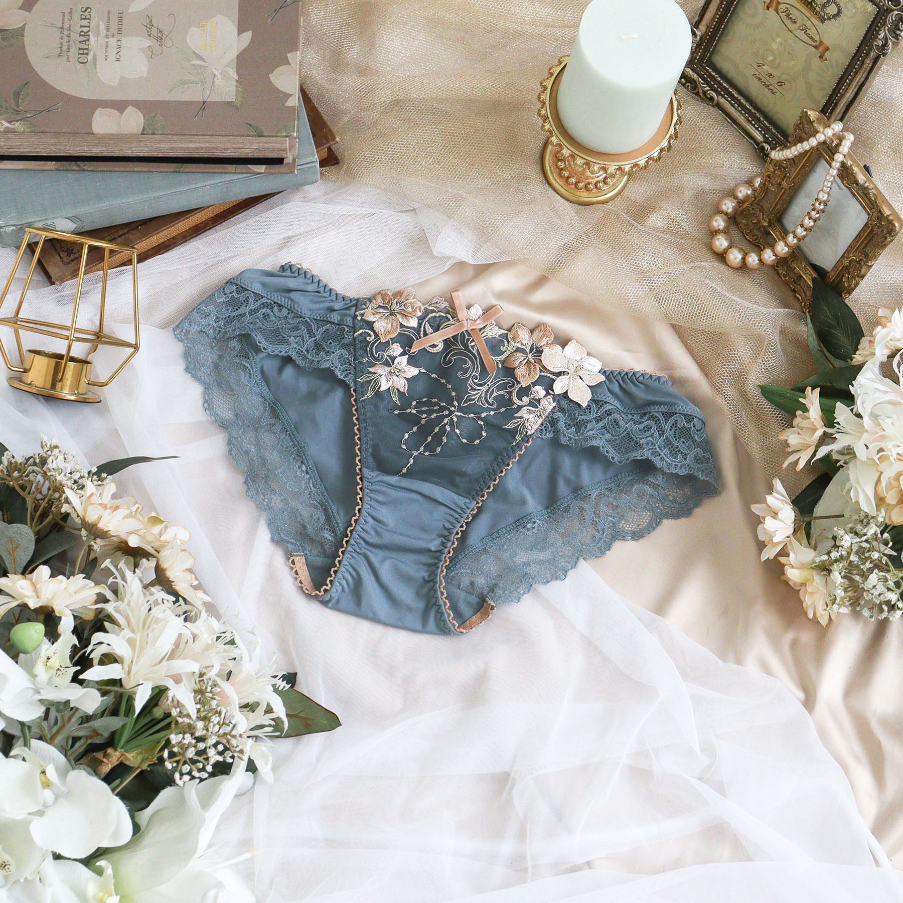 Risa Magli「ヴァネッサ ノーマルショーツ」|インナー|グリーン(022)