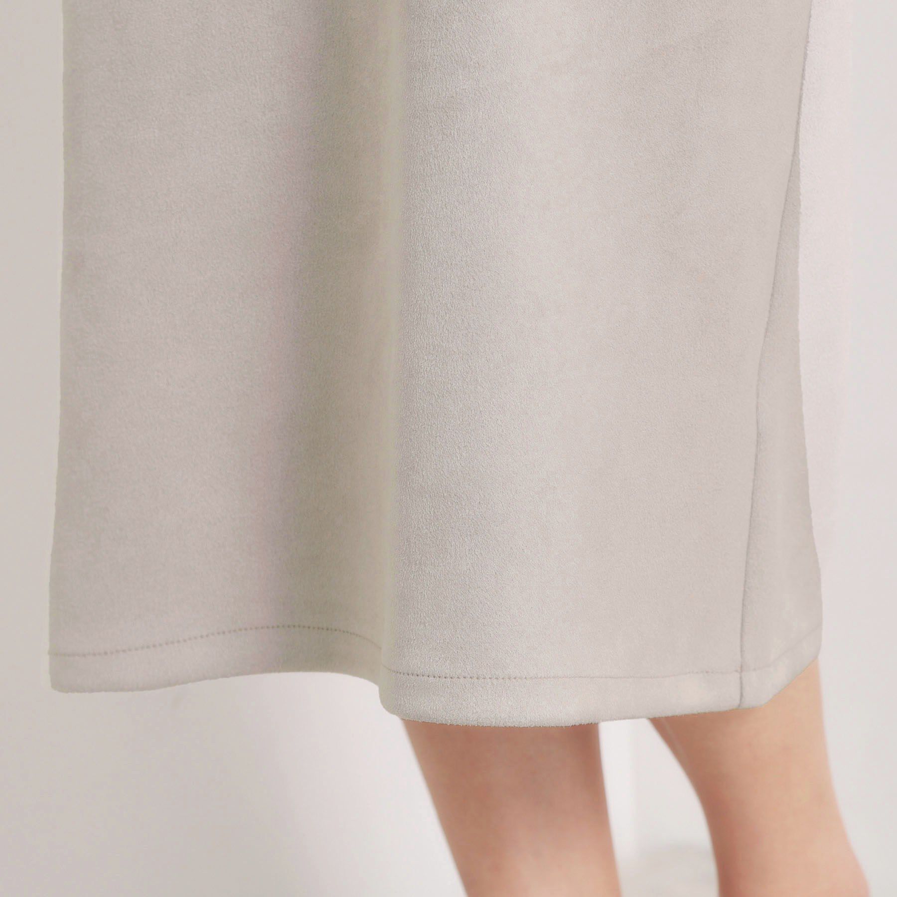 ITS&rsquo;DEMO「【手洗い可／ウエストゴム】カットスエードジャンスカ」|ワンピース|