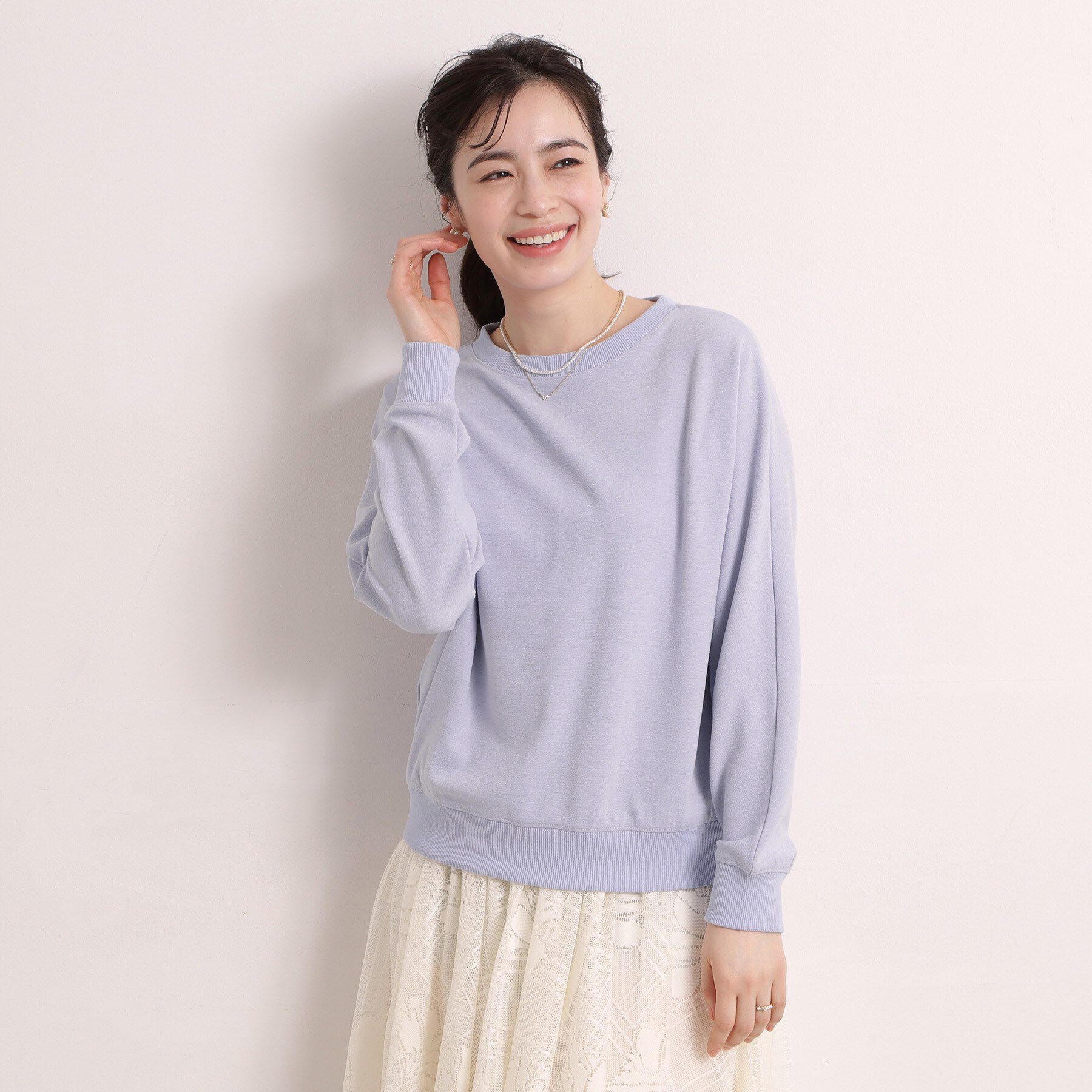 ITS&rsquo;DEMO「【手洗い可】ラメポンチドルマンプルオーバー」|Tシャツ・カットソー|