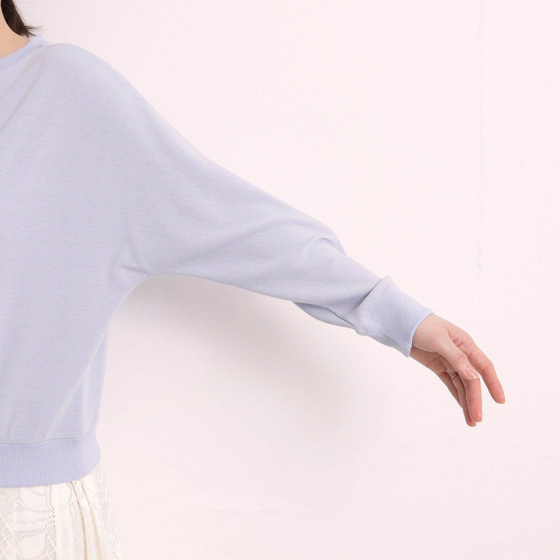 ITS&rsquo;DEMO「【手洗い可】ラメポンチドルマンプルオーバー」|Tシャツ・カットソー|