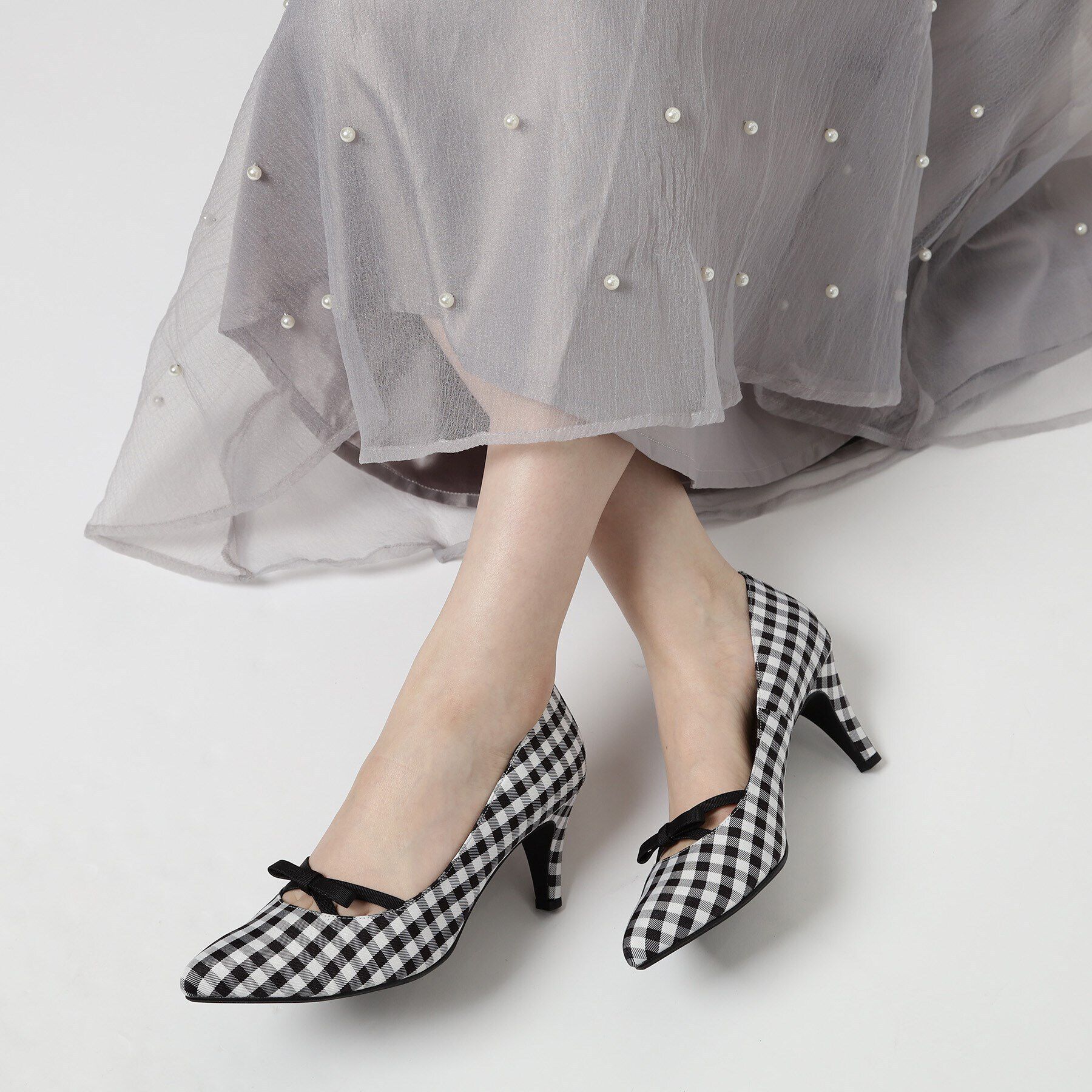 ESPERANZA「リボンポインテッドパンプス」|パンプス|