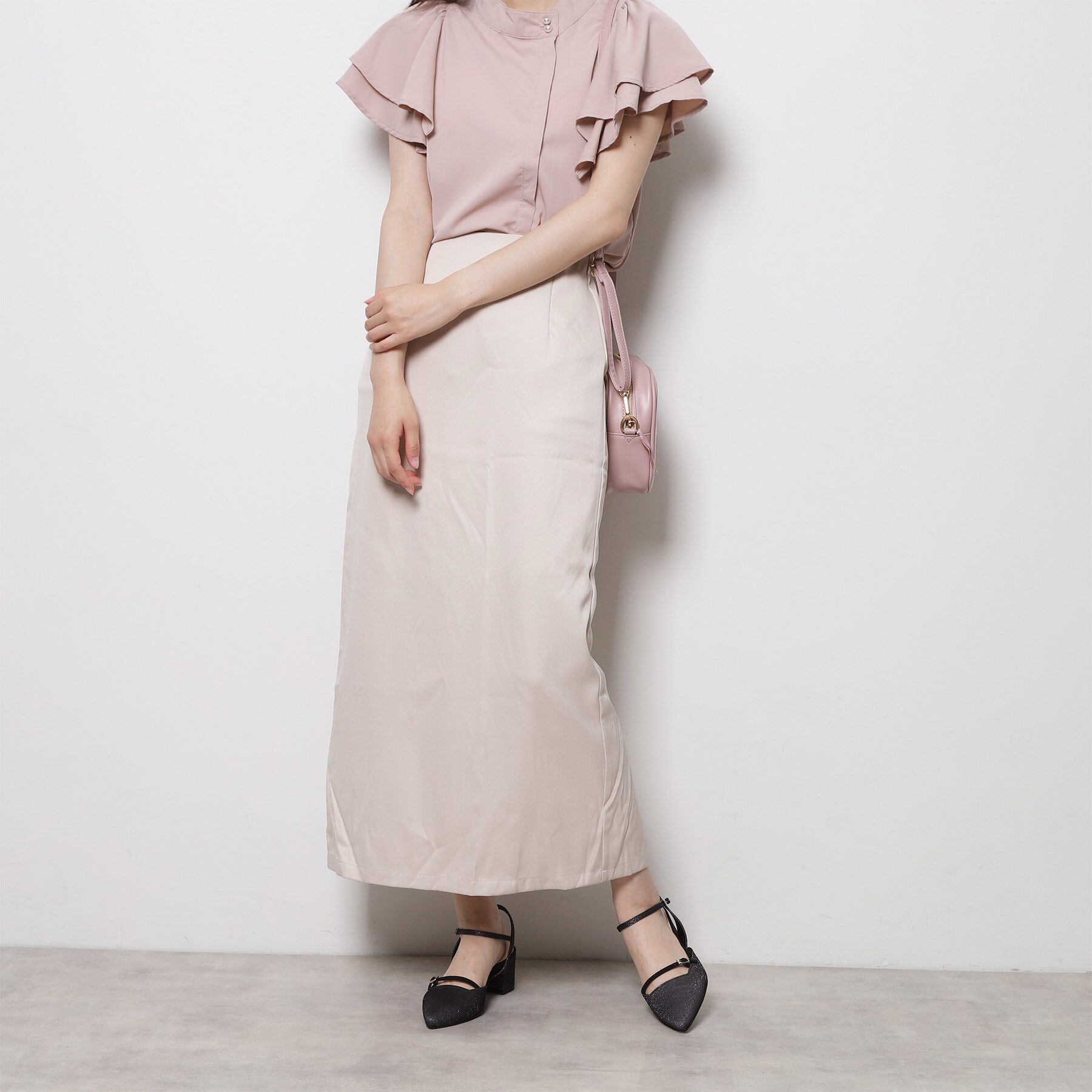 ESPERANZA「ポインテッドアンクルストラップパンプス」|パンプス|