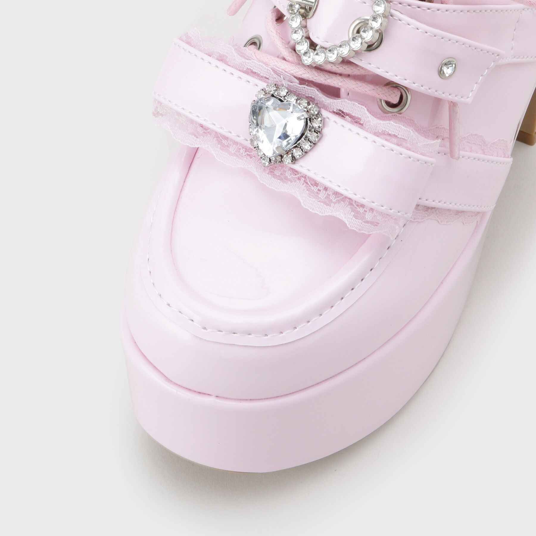 csT&P「夢見る厚底キラキラハート付きパンプス」|パンプス|