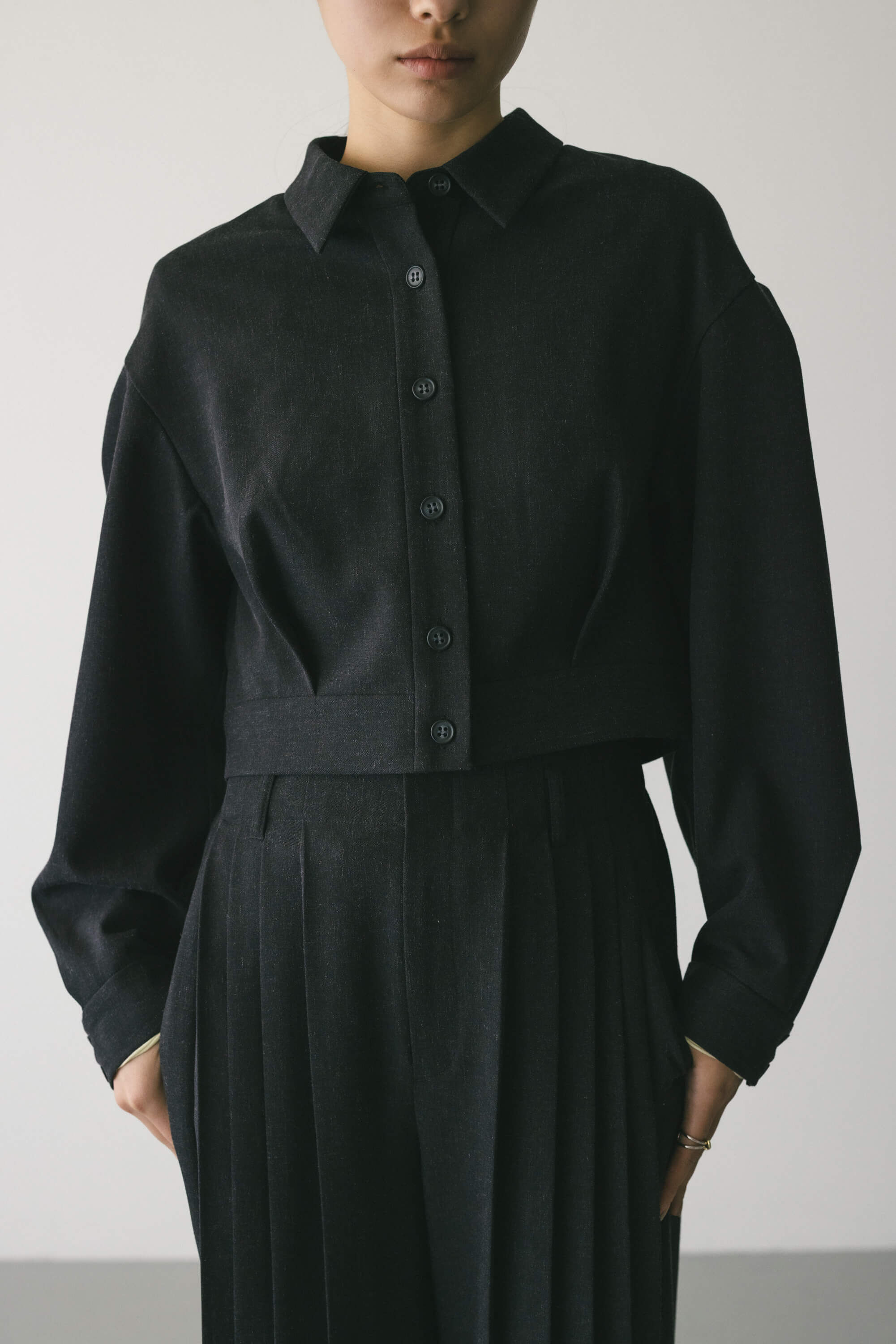 STYLEMIXER「メランジショートシャツ」|シャツ・ブラウス|