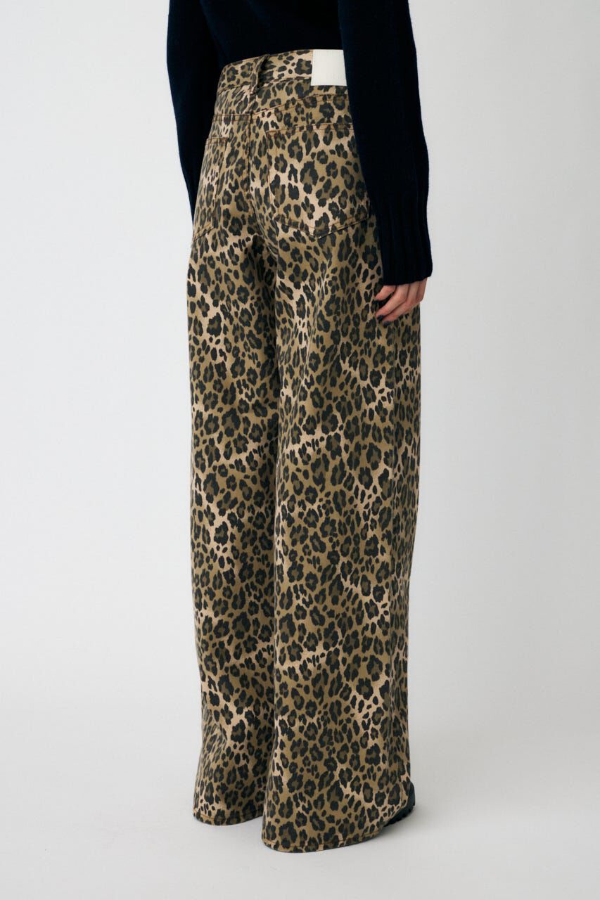 MOUSSY「LEO PRNTED WIDE ストレート」|デニム|
