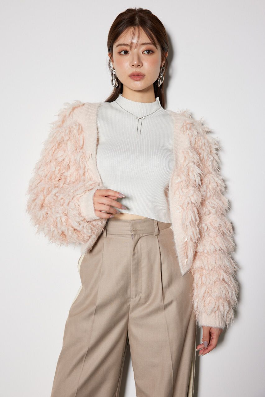 rienda「フリンジニットカーディガン」|カーディガン|