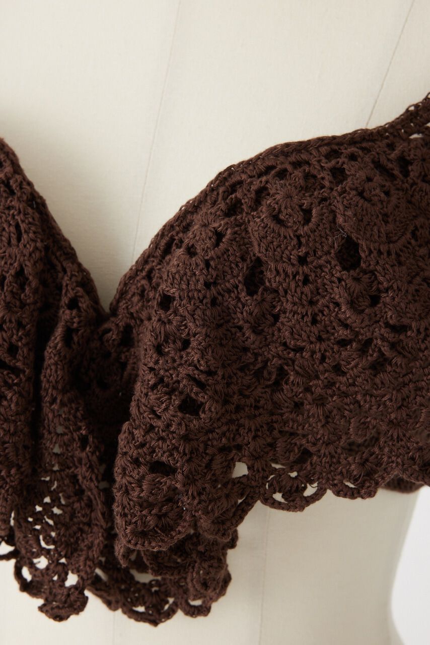 rienda「ショルダーフリルクロシェカップビキニ」|その他|