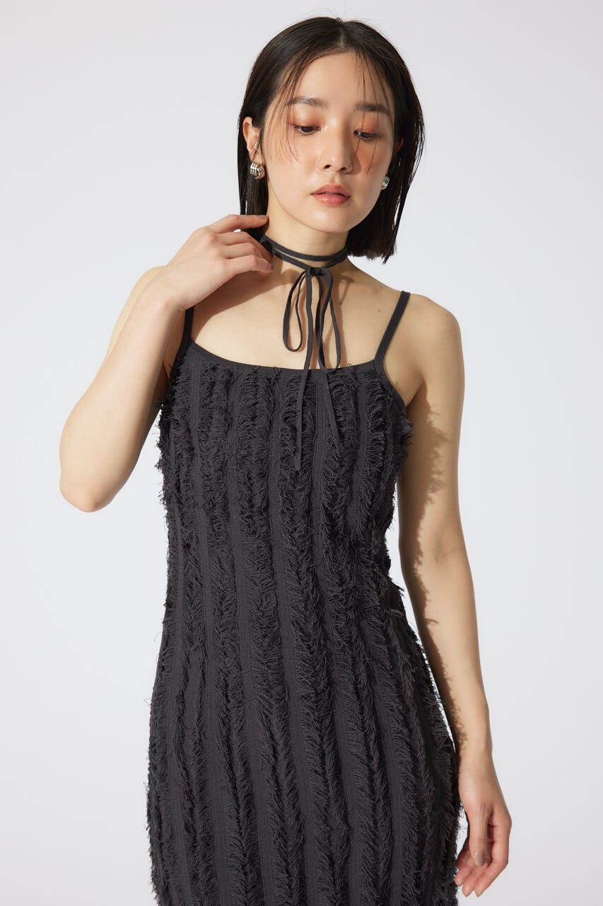 rienda「フリンジタイトニットワンピース」|ワンピース|