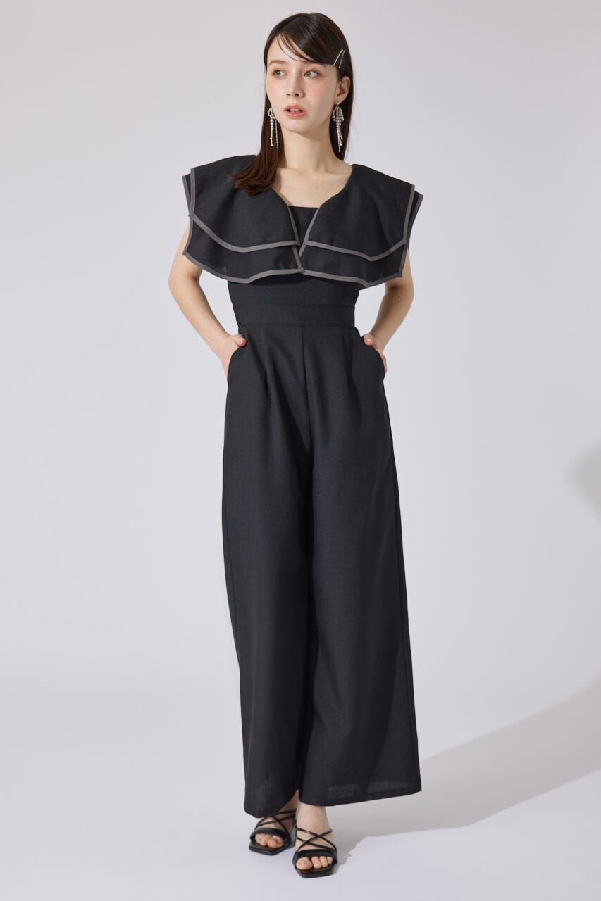 rienda「ショルダーダブルフリルロンパース」|その他|