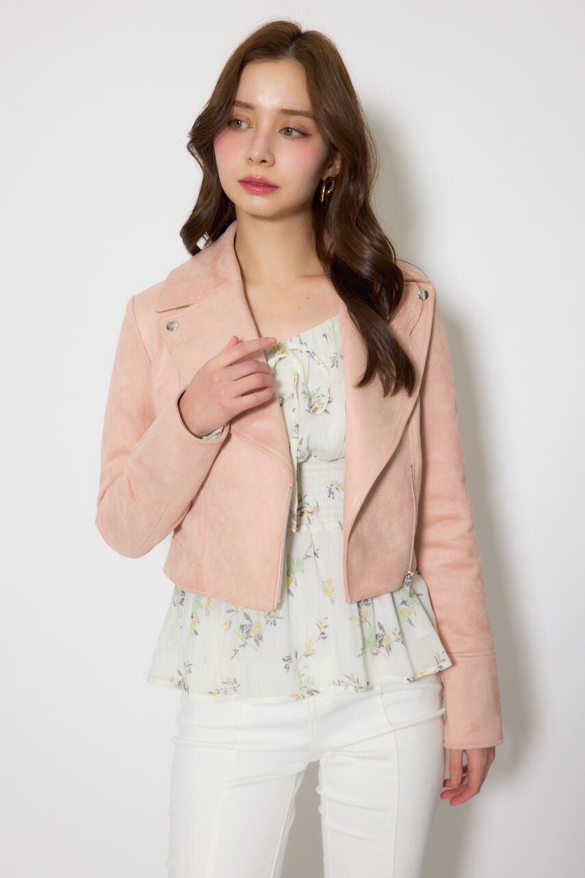 rienda「26SSフェイクスエードライダースジャケット」|その他|