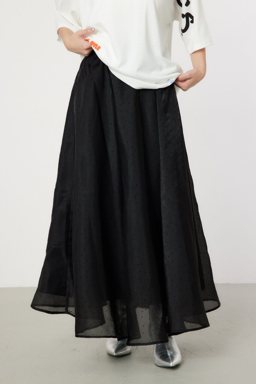 RODEO CROWNS「ボリュームマキシスカート」|その他|柄BLK5