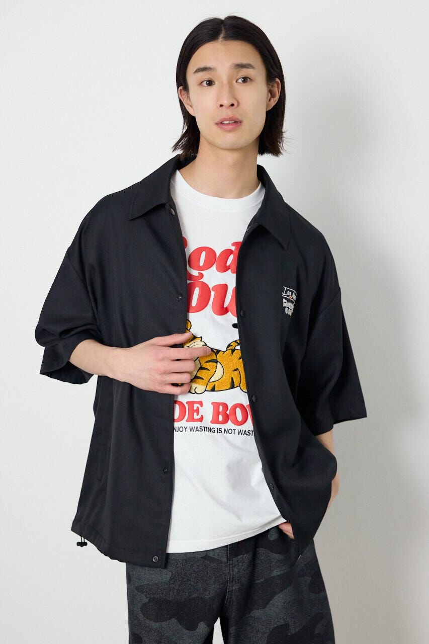 RODEO CROWNS「USハーフスリーブコーチシャツ」|シャツ・ブラウス|BLK