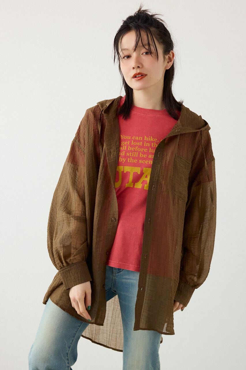 RODEO CROWNS「ワッシャーフーディーシャツ」|シャツ・ブラウス|