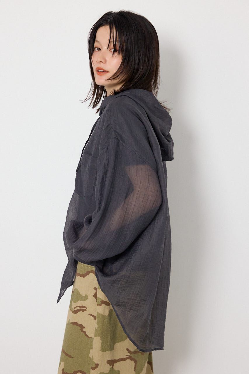 RODEO CROWNS「ワッシャーフーディーシャツ」|シャツ・ブラウス|